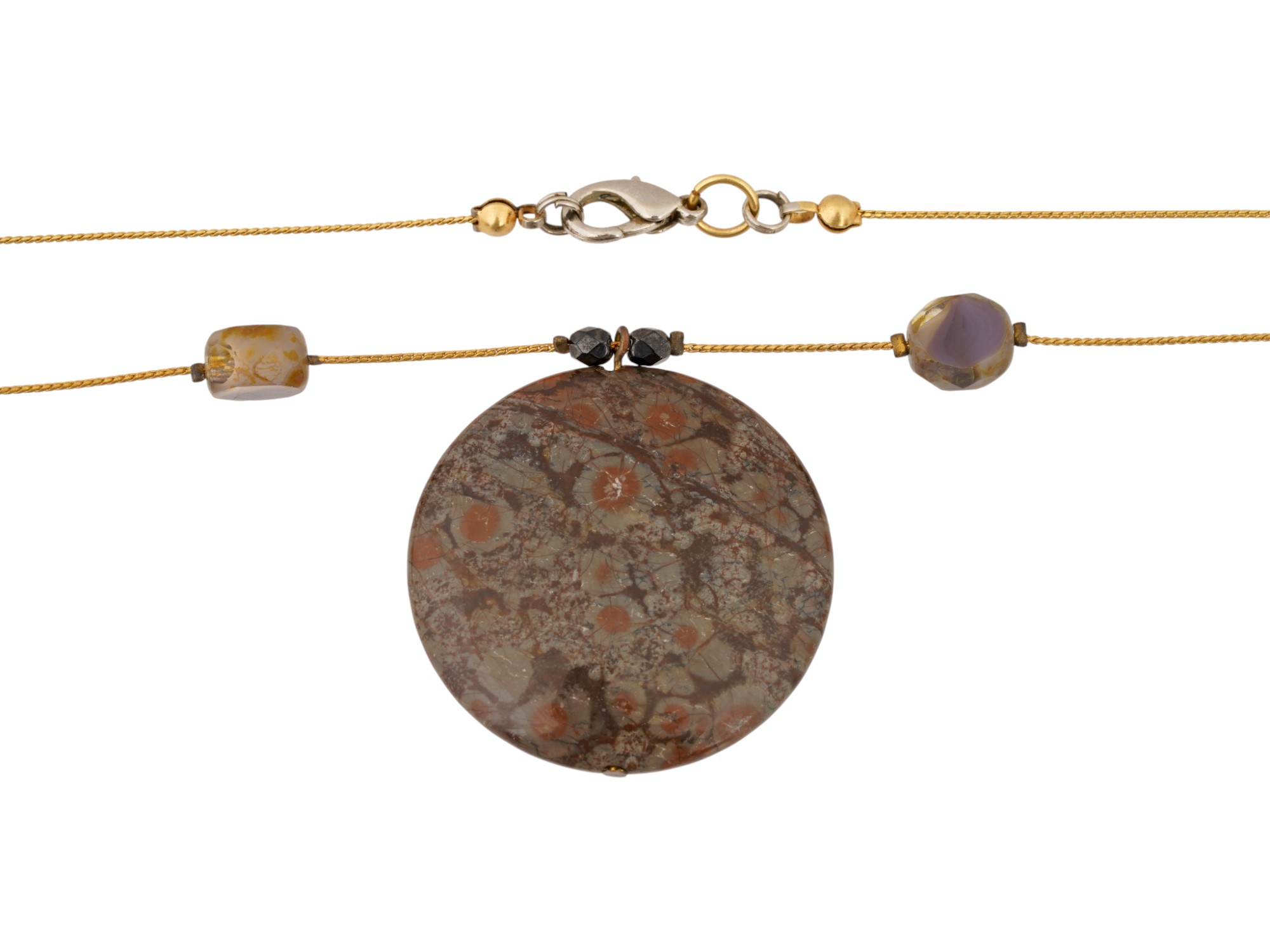 NECKLACE BROOCH AND EARRINGS COSTUME JEWELRY PIC-4