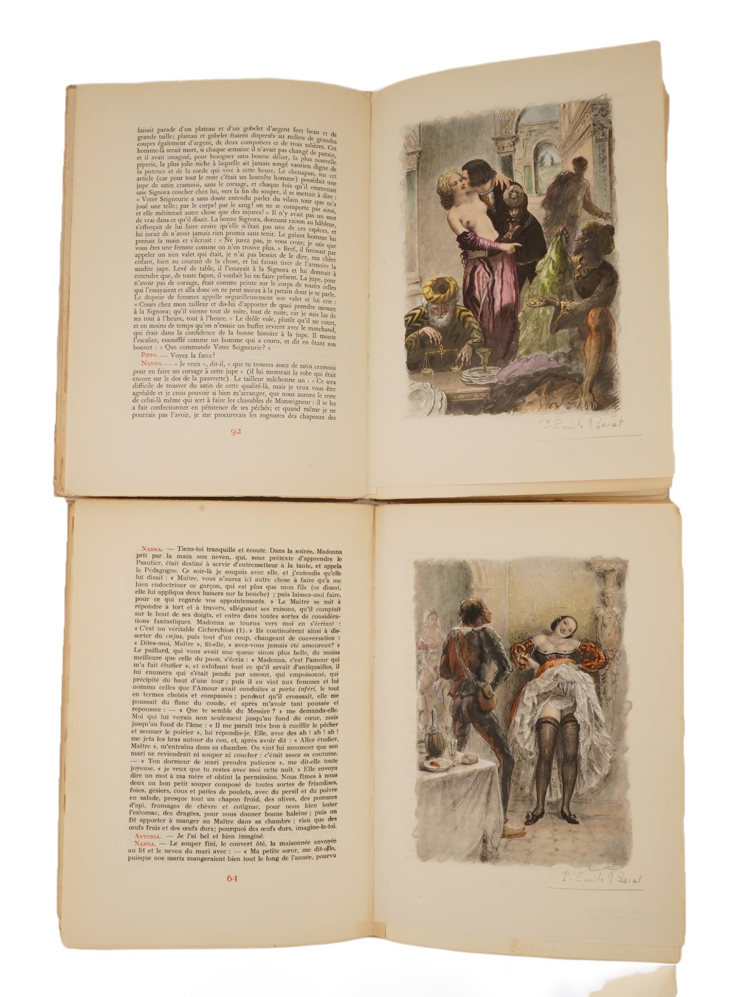 TWO FRENCH VOLUMES BY PIETRO ARETINO W ILLUSTRATIONS PIC-6
