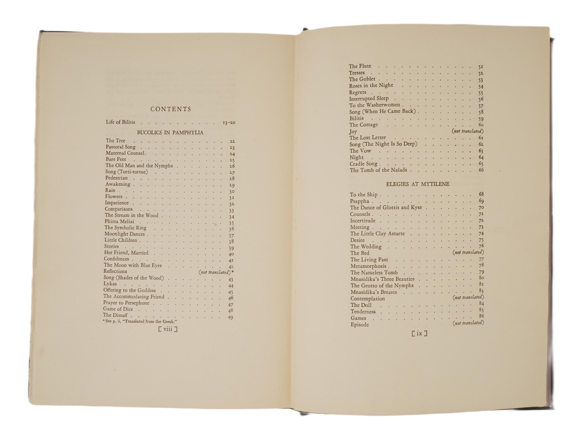 VINTAGE AMERICAN BOOK SONGS OF BILITIS BY PIERRE LOUYS PIC-6