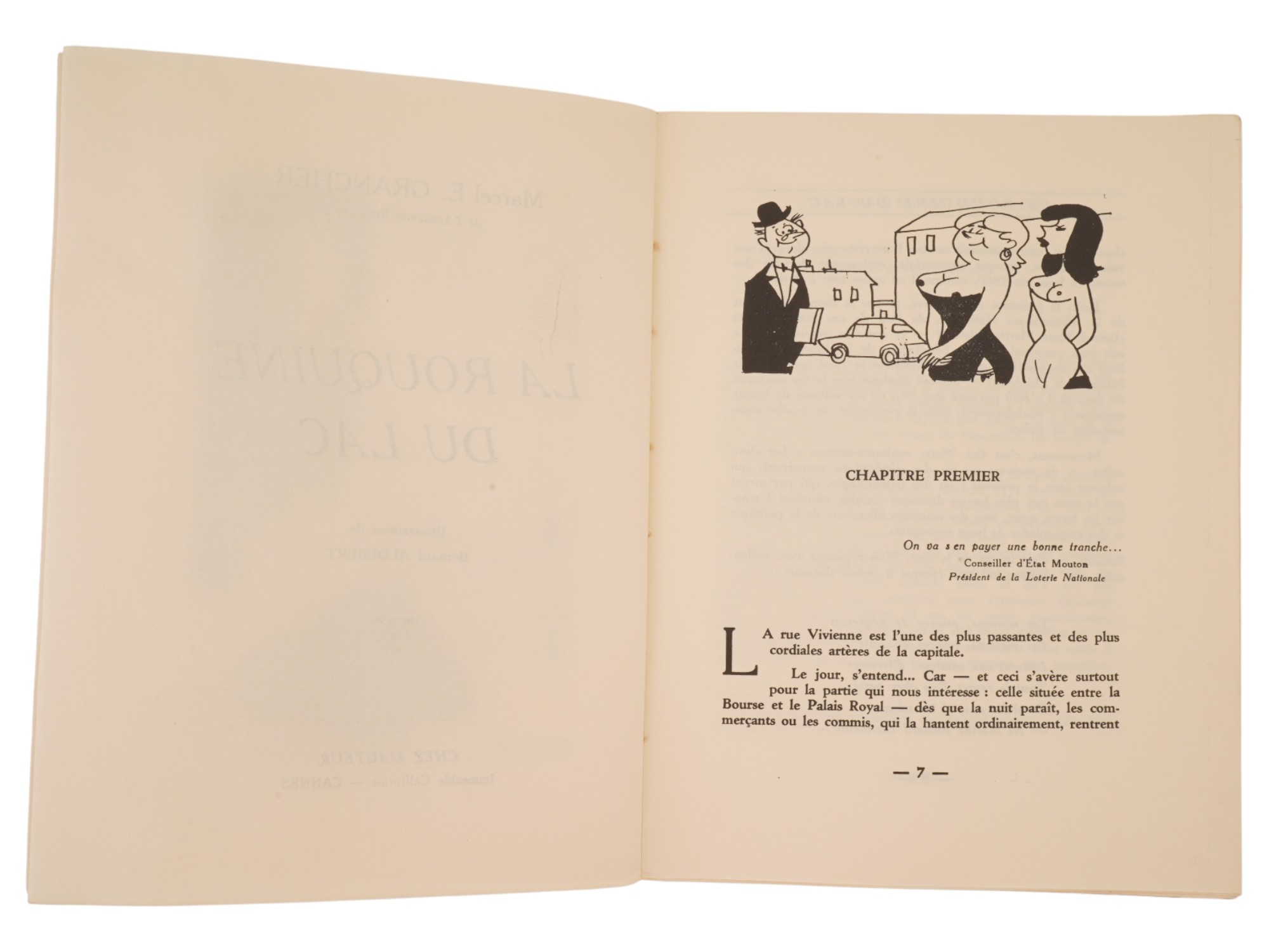 VTG FRENCH LA ROUQUINE DU LAC BOOK BY MARCEL E GRANGE PIC-7