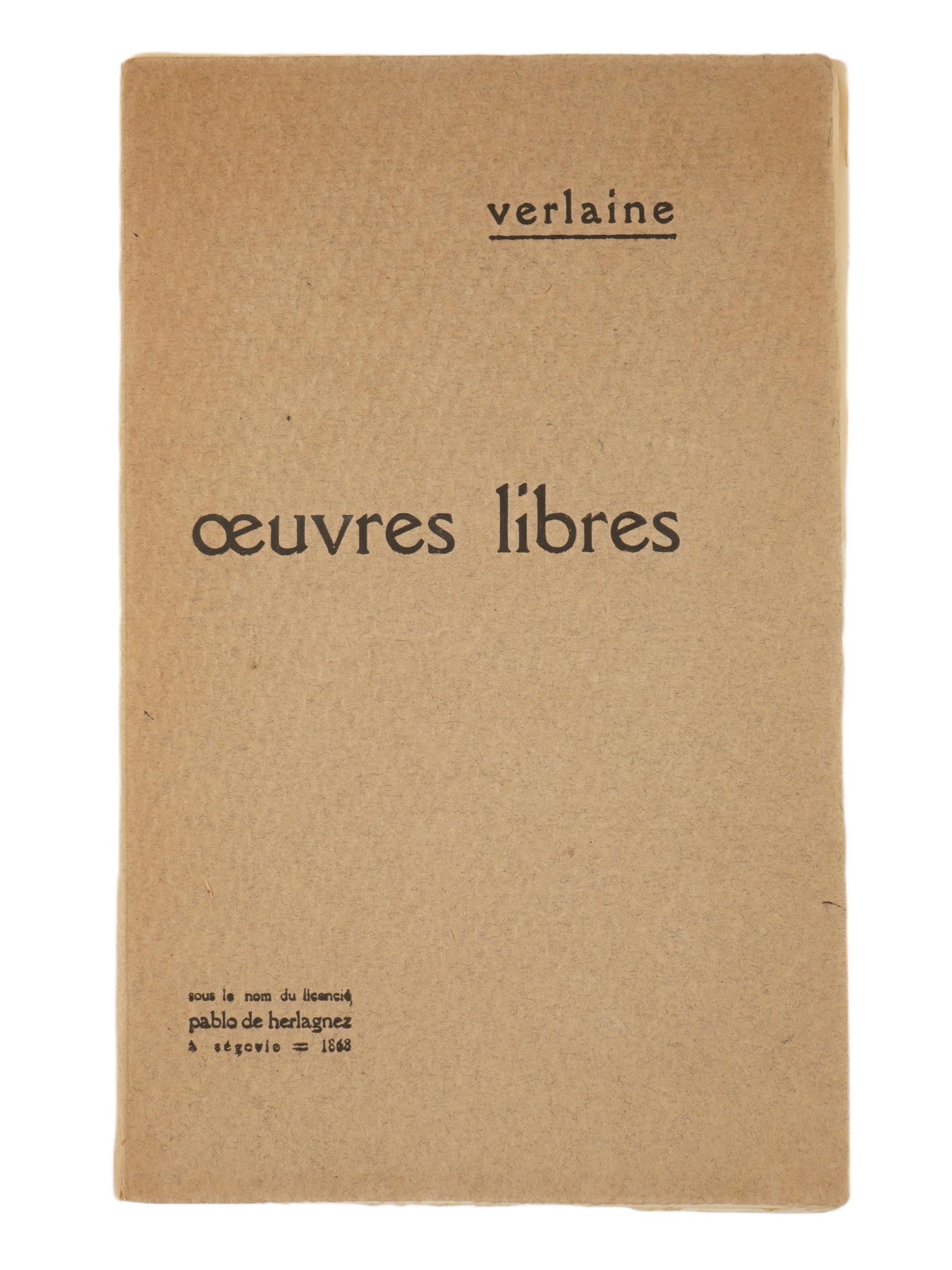 FRENCH FREE WORKS EROTIC POETRY BY PAUL VERLAINE PIC-