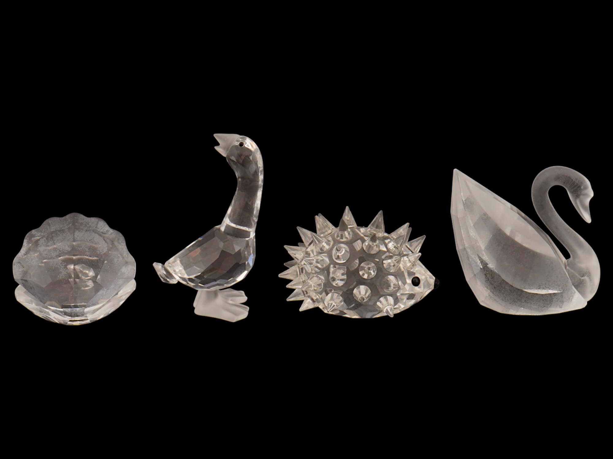 SEVEN VINTAGE SWAROVSKI SILVER CRYSTAL ANIMAL FIGURINES PIC-2