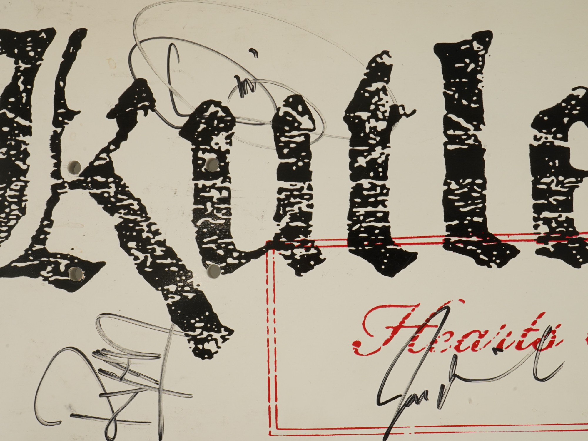 AMERICAN SKATEBOARD DECK AUTOGRAPHED BY KUTLESS PIC-5