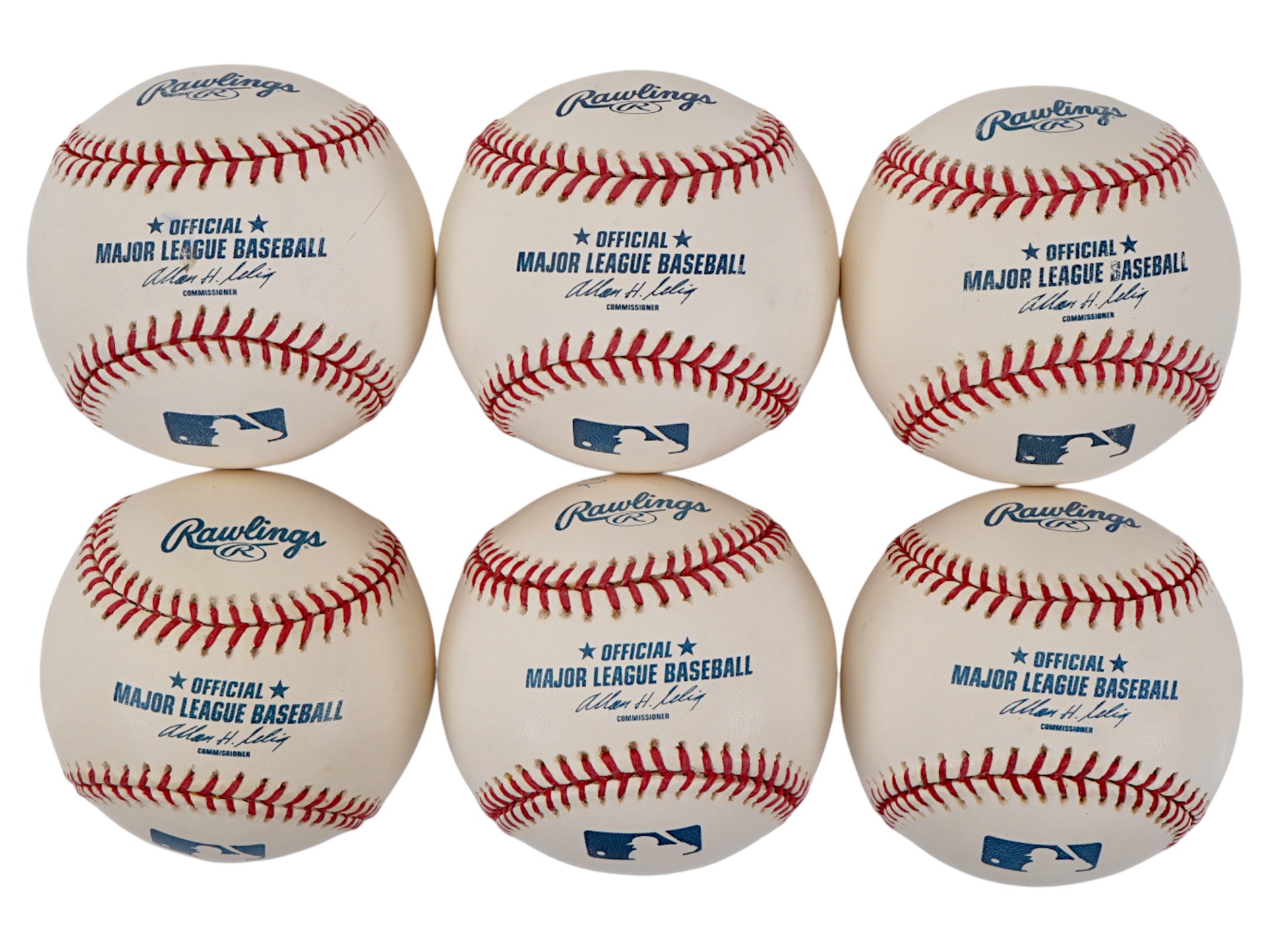 LOT OF 6 AUTOGRAPHED BASEBALLS PIC-1