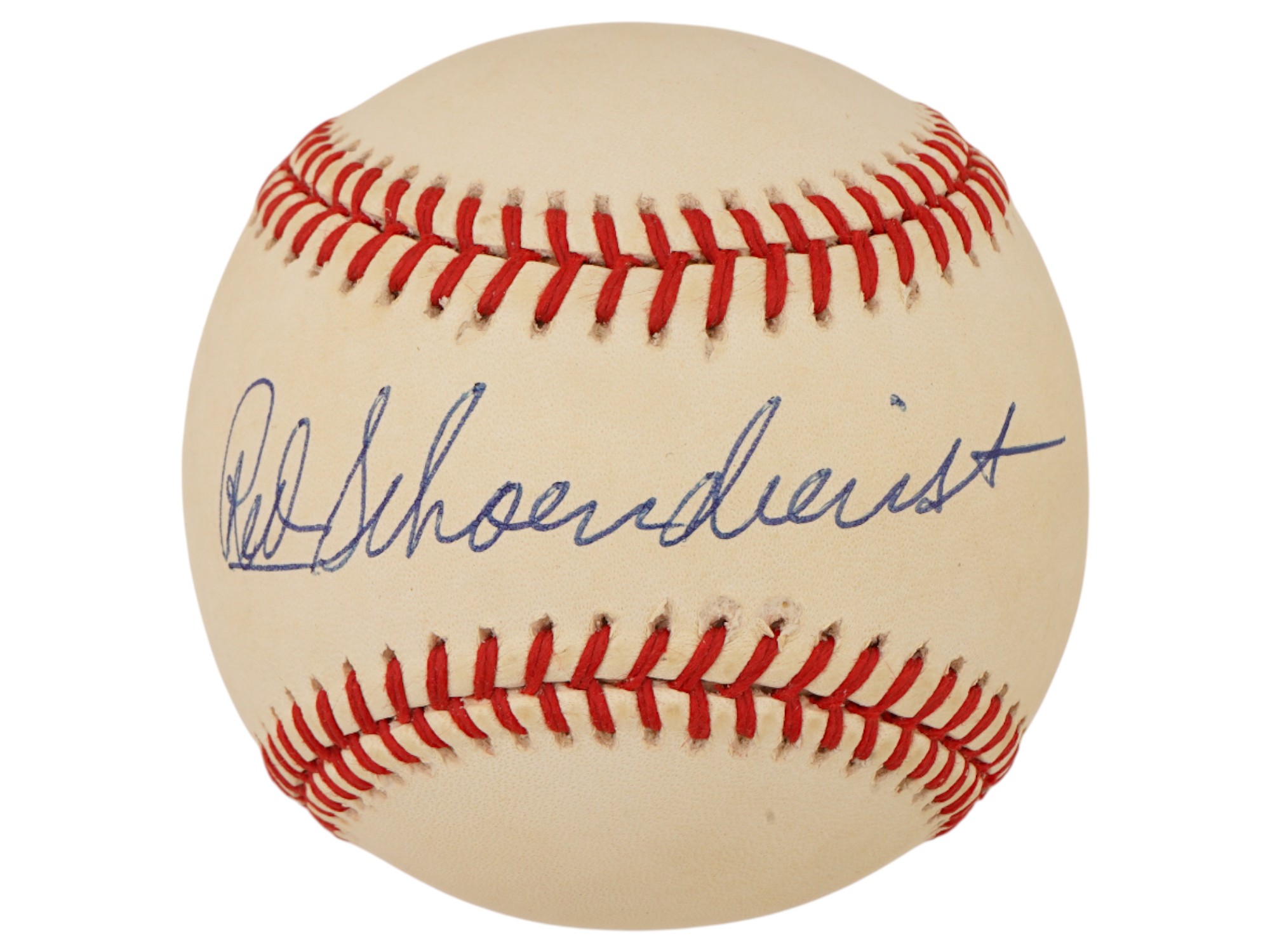 RED SCHOENDIENST SIGNED BASEBALL JSA AUTH PIC-