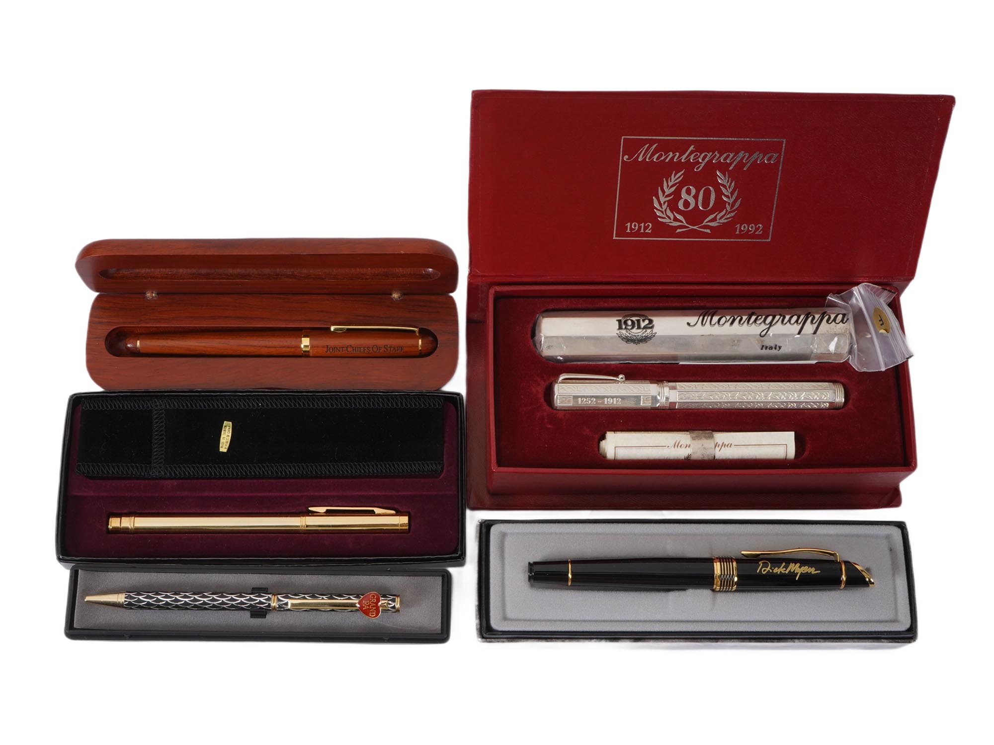 BALLPOINT AND FOUNTAIN PENS MONTEGRAPPA ST SILVER PIC-