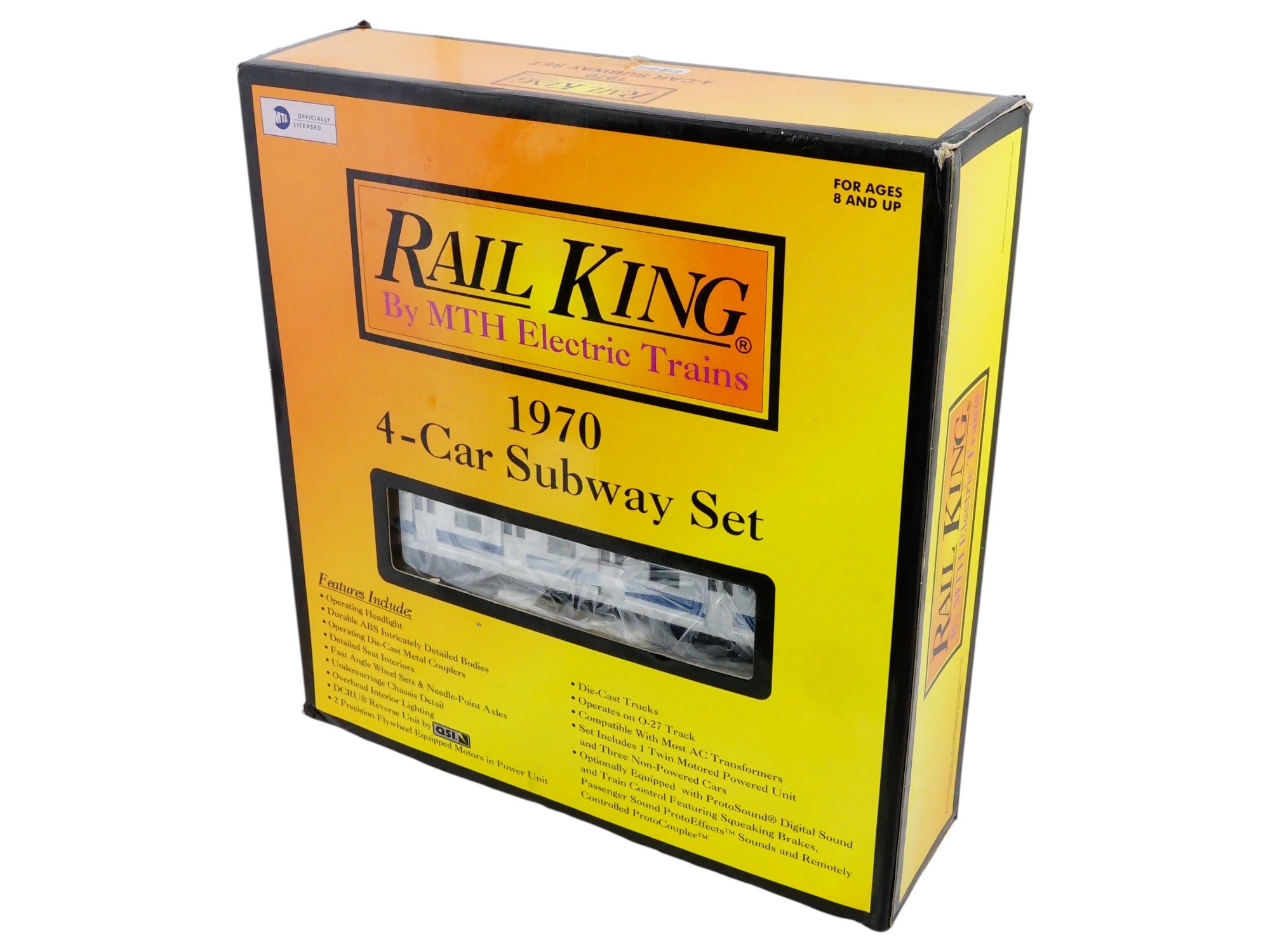 RAIL KING MTH ELECTRIC TRAINS 1970 4 CAR SUBWAY SET PIC-