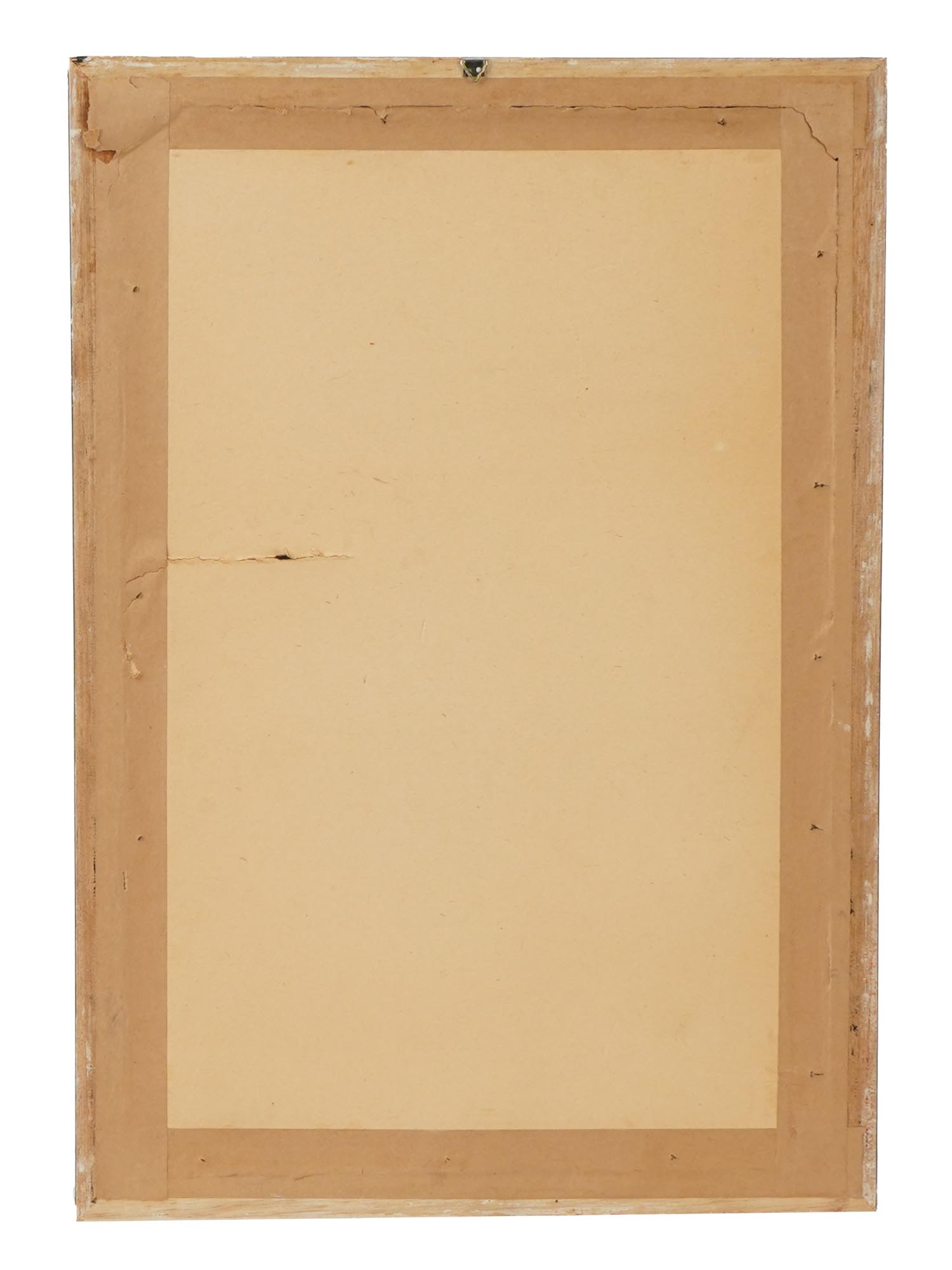 FENALE PORTRAIT PAINTING ON MIRROR SIGNED BY ARTIST PIC-4