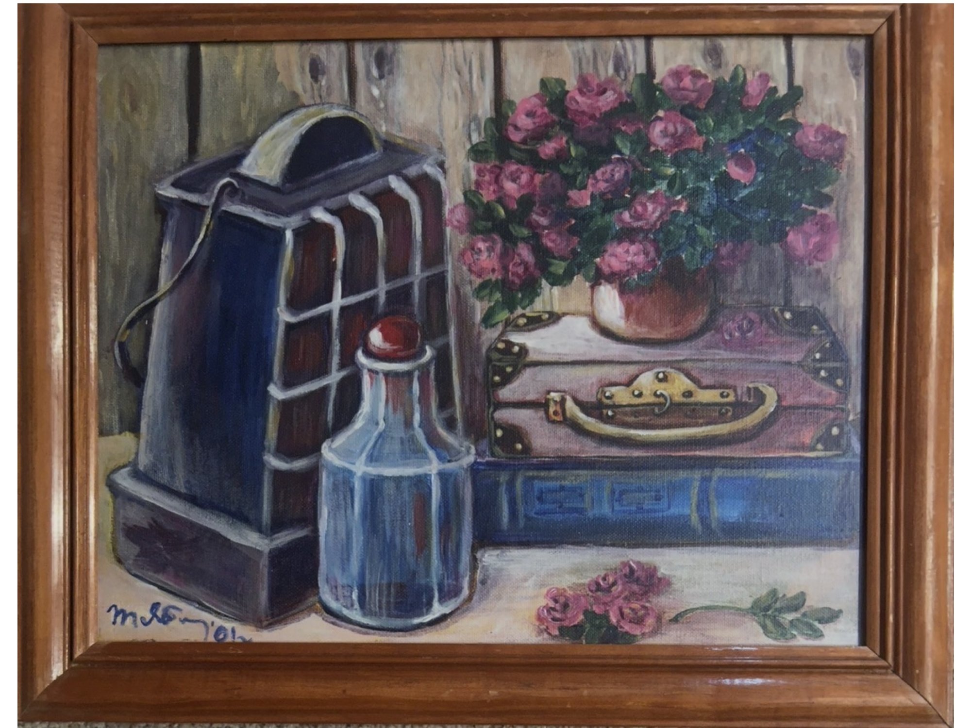 ATTR TO TATYANA YABLONSKAYA STILL LIFE PAINTING 2001 PIC-
