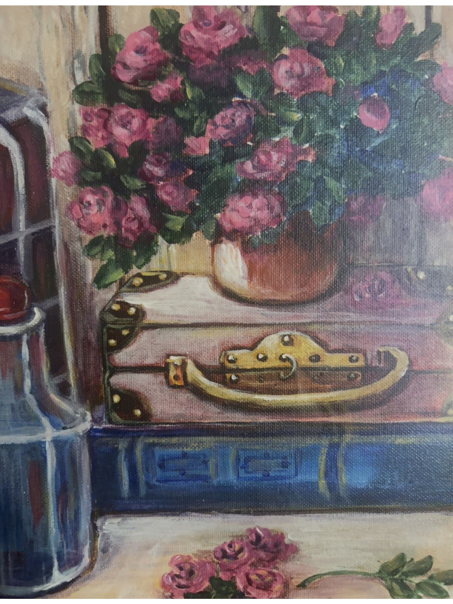 ATTR TO TATYANA YABLONSKAYA STILL LIFE PAINTING 2001 PIC-2