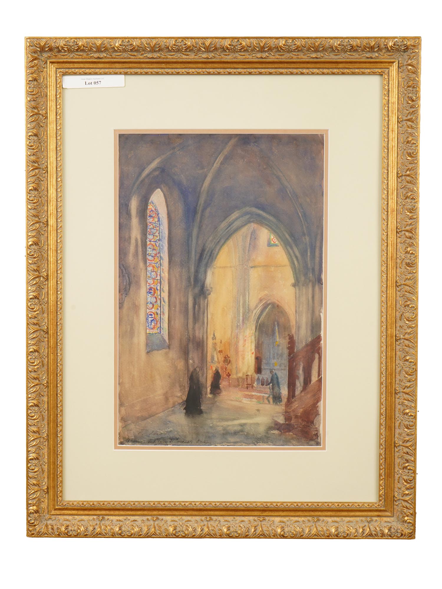 ELIE ANATOLE PAVIL RUSSIAN FRENCH WATERCOLOR PAINTING PIC-