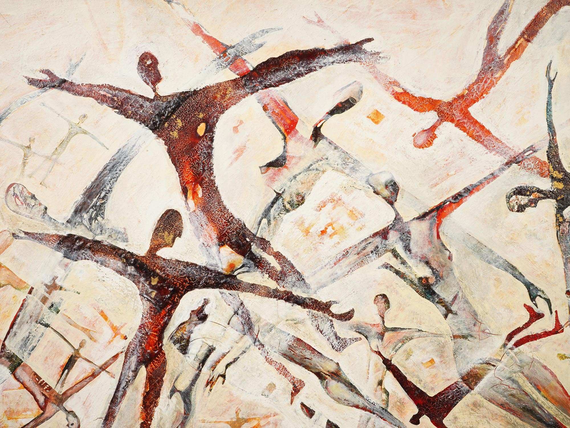 RUSSIAN OIL PAINTING SIGNED PAVEL NIKOLAEV 1989 PIC-1