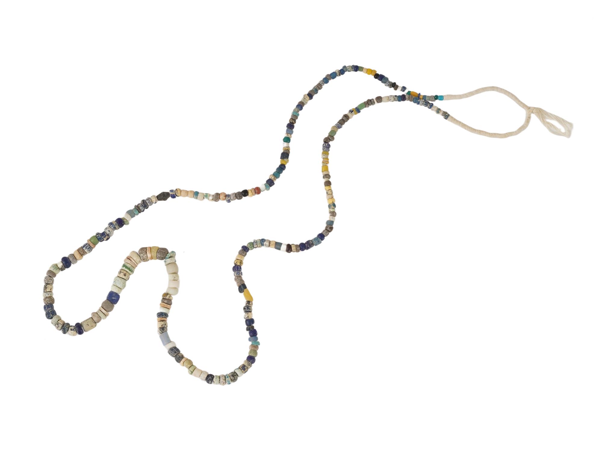 ANCIENT ROMAN GLASS BEADED NECKLACE 100 TO 300 AD PIC-3