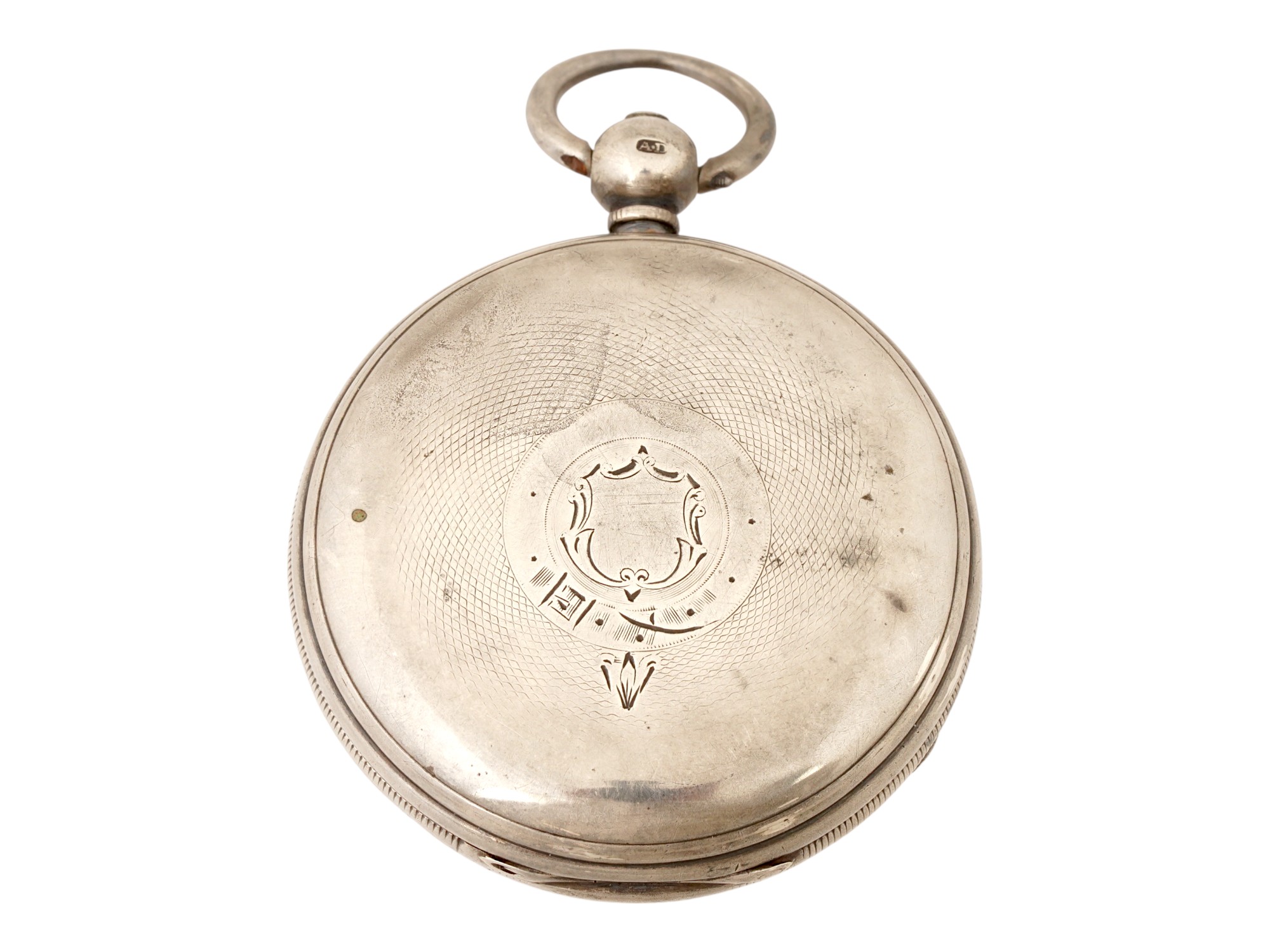 ANTIQUE ENGLISH VICTORIAN STERLING SILVER POCKET WATCH PIC-1