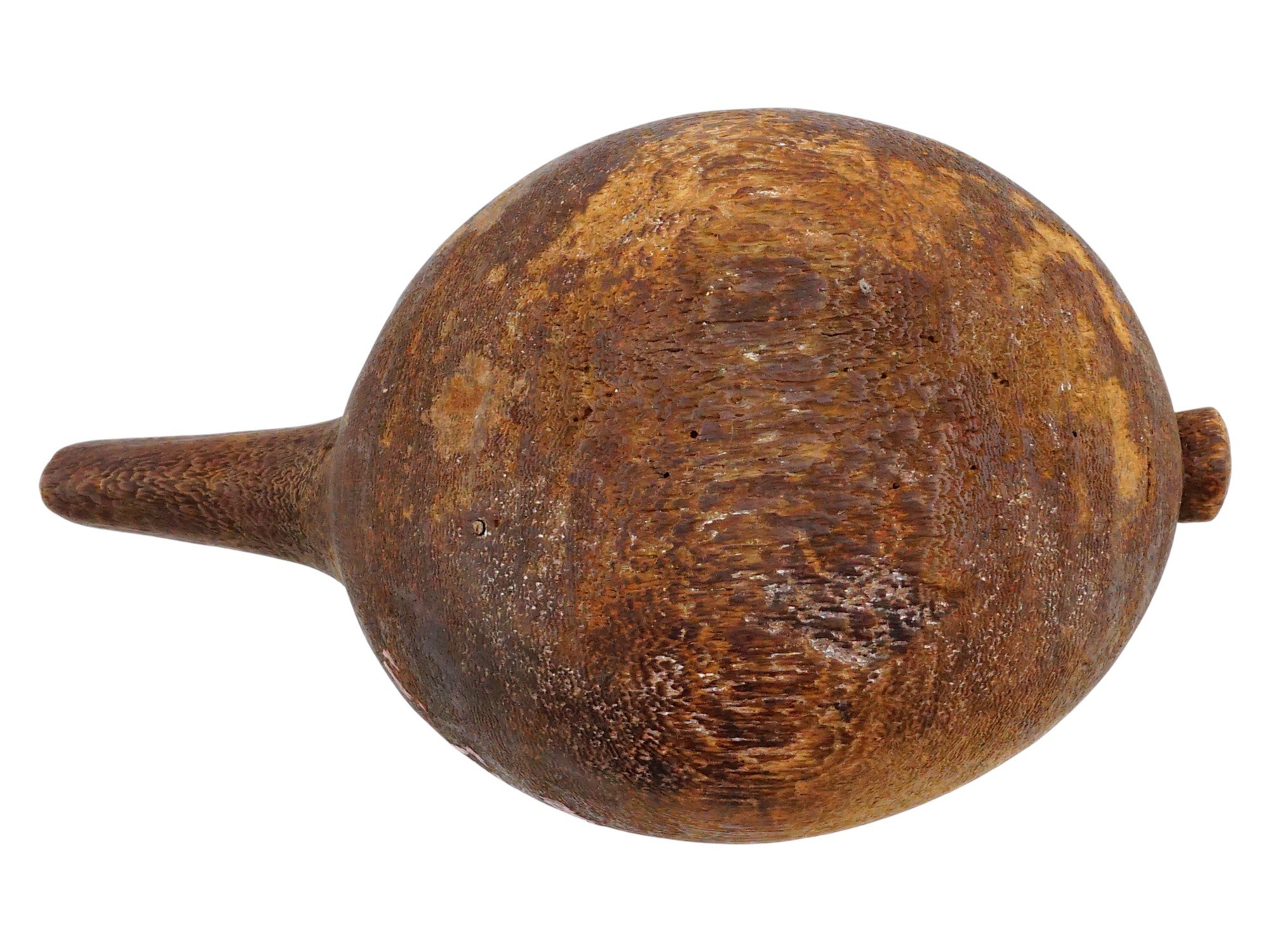 AFRICAN HAND CARVED WOODEN PITCHER PIC-7