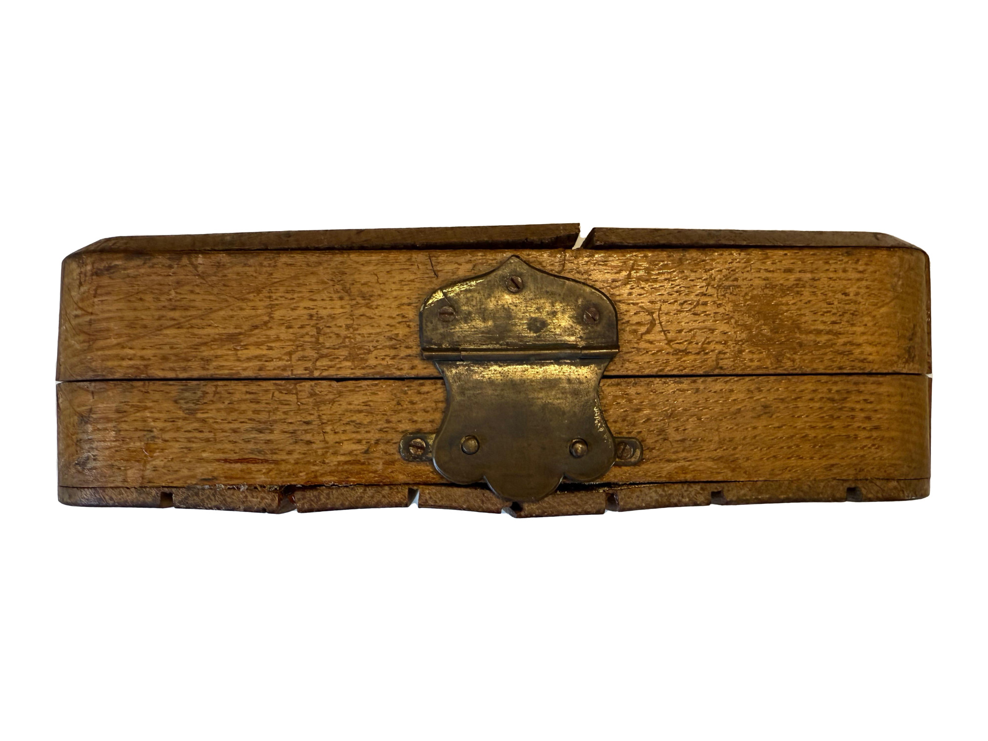 ANTIQUE UKRAINIAN FOLDING WOODEN ICON BOX KIOT PIC-7