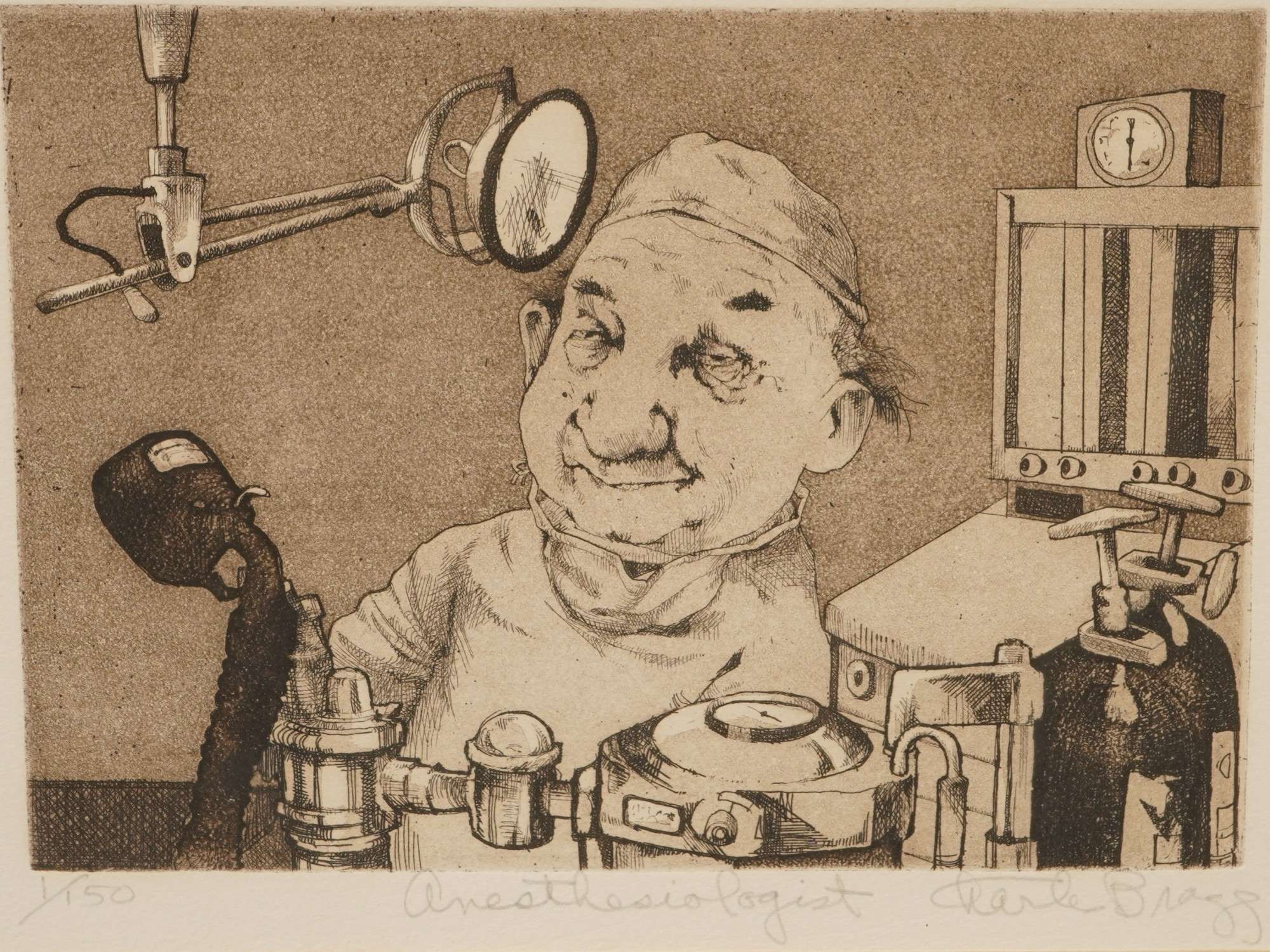 AMERICAN ETCHING AQUATINT BY CHARLES BRAGG W APPRAISAL PIC-1