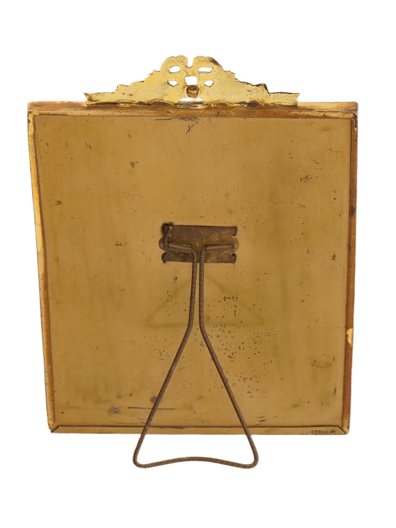 ANTIQUE MINIATURE PAINTING WITH GERMAN FRAME PIC-6