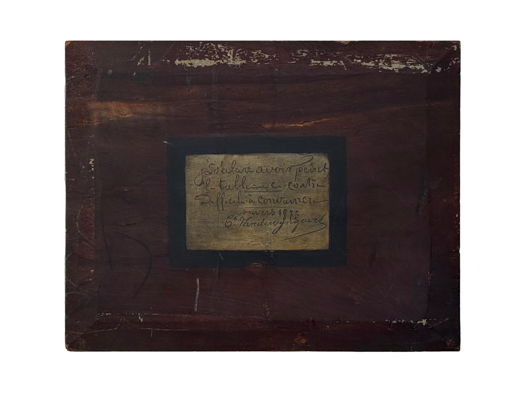 BELGIAN OIL PAINTING BY CONSTANT VAN DE WYNGAERT PIC-2