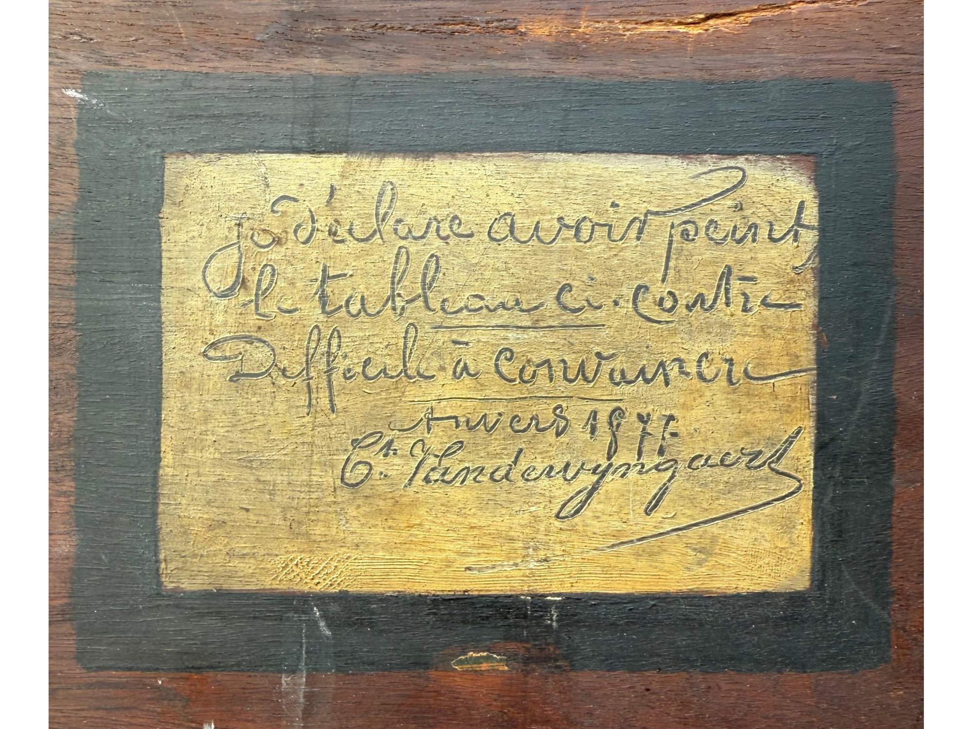 BELGIAN OIL PAINTING BY CONSTANT VAN DE WYNGAERT PIC-3