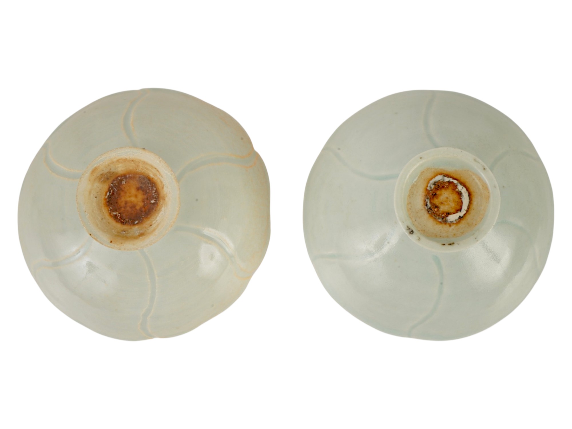 PAIR OF CHINESE QINGBAI CELADON PORCELAIN TEA CUPS PIC-4