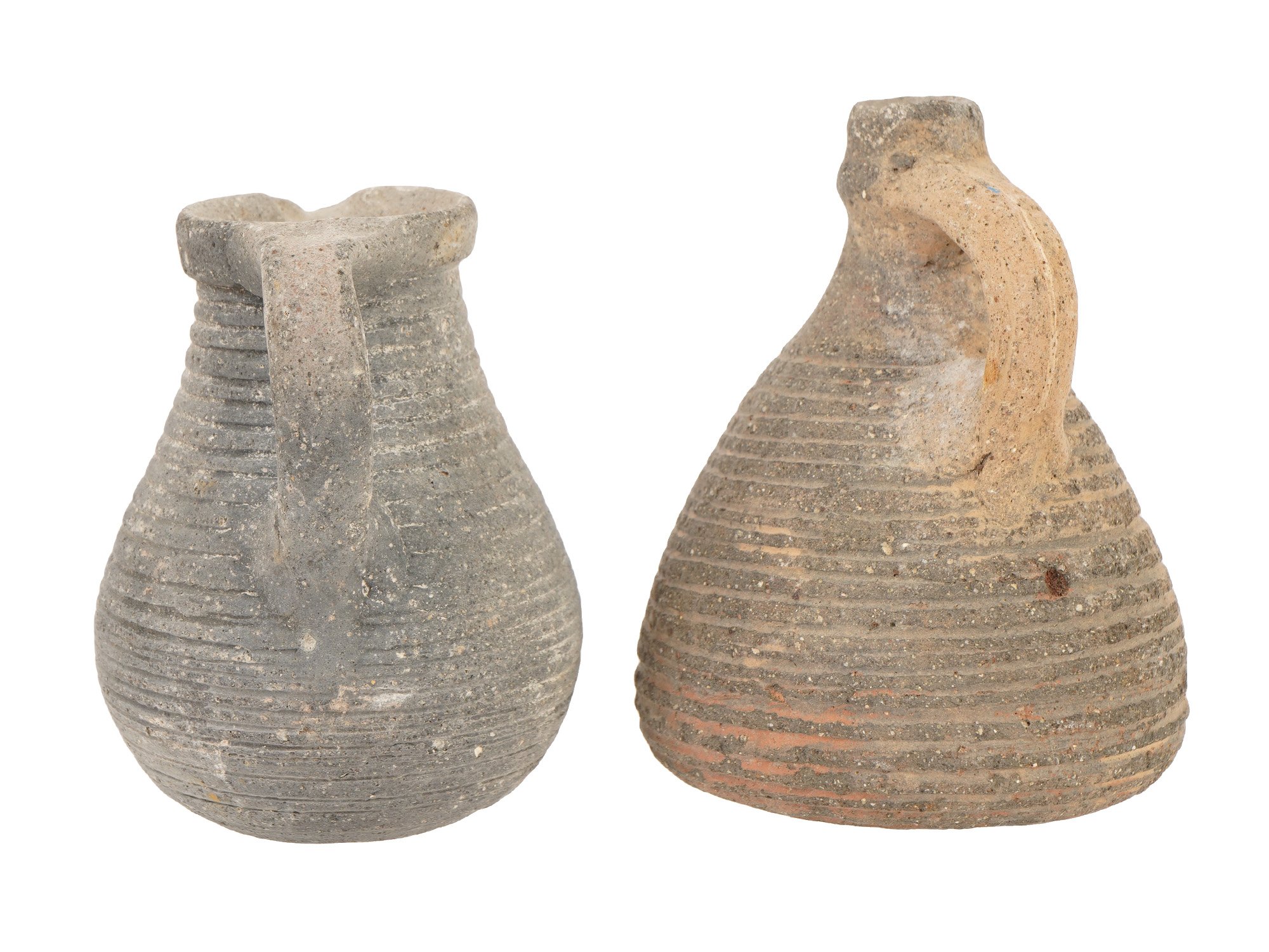 ANCIENT ROMAN TERRACOTTA PITCHERS GLASS BEAD NECKLACE PIC-4