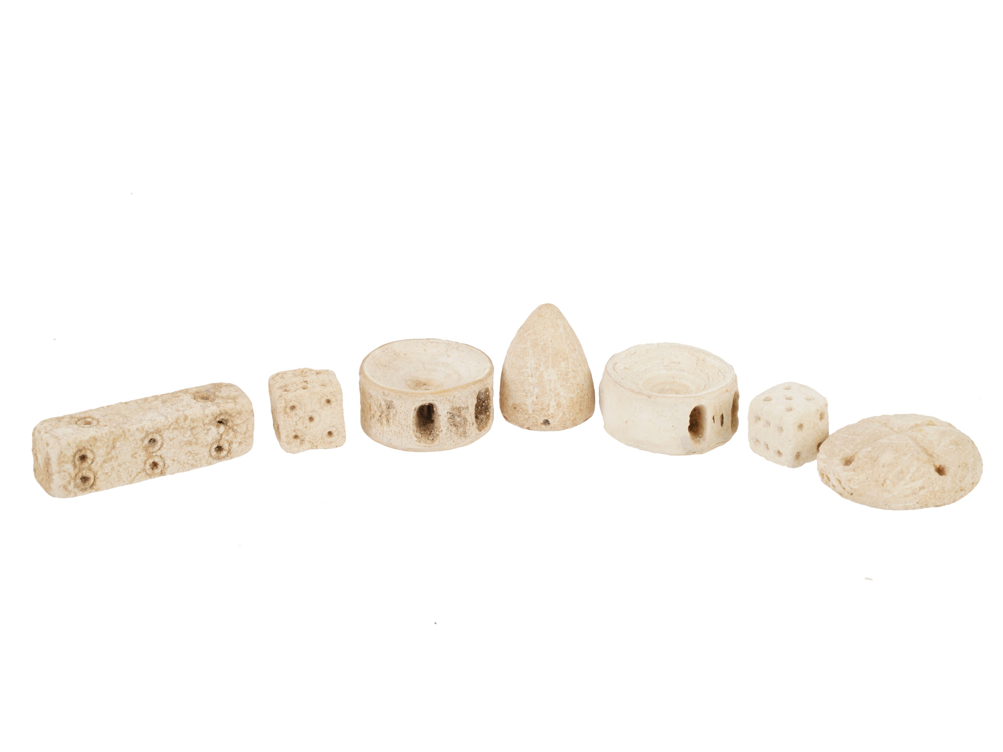 LOT ANCIENT GRECO ROMAN GAMING PIECES 1ST MILLENNIUM BC PIC-