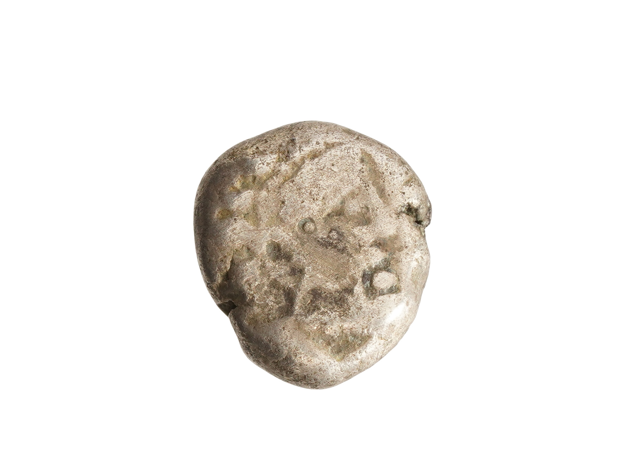 ANCIENT PHOENICIAN SILVER TETROBOL COIN  380 TO 351 BC PIC-1