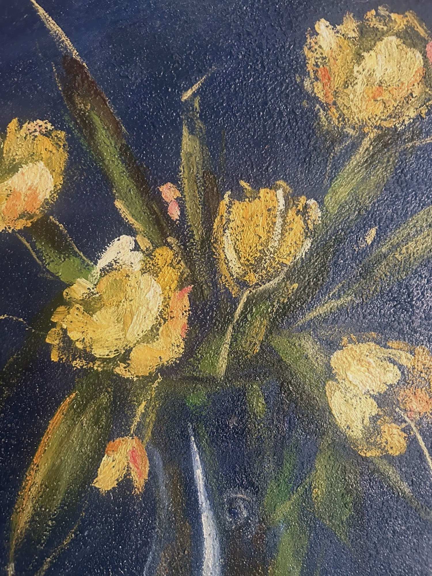 ATTR TO DAVID BURLIUK RUSSIAN STILL LIFE PAINTING PIC-1