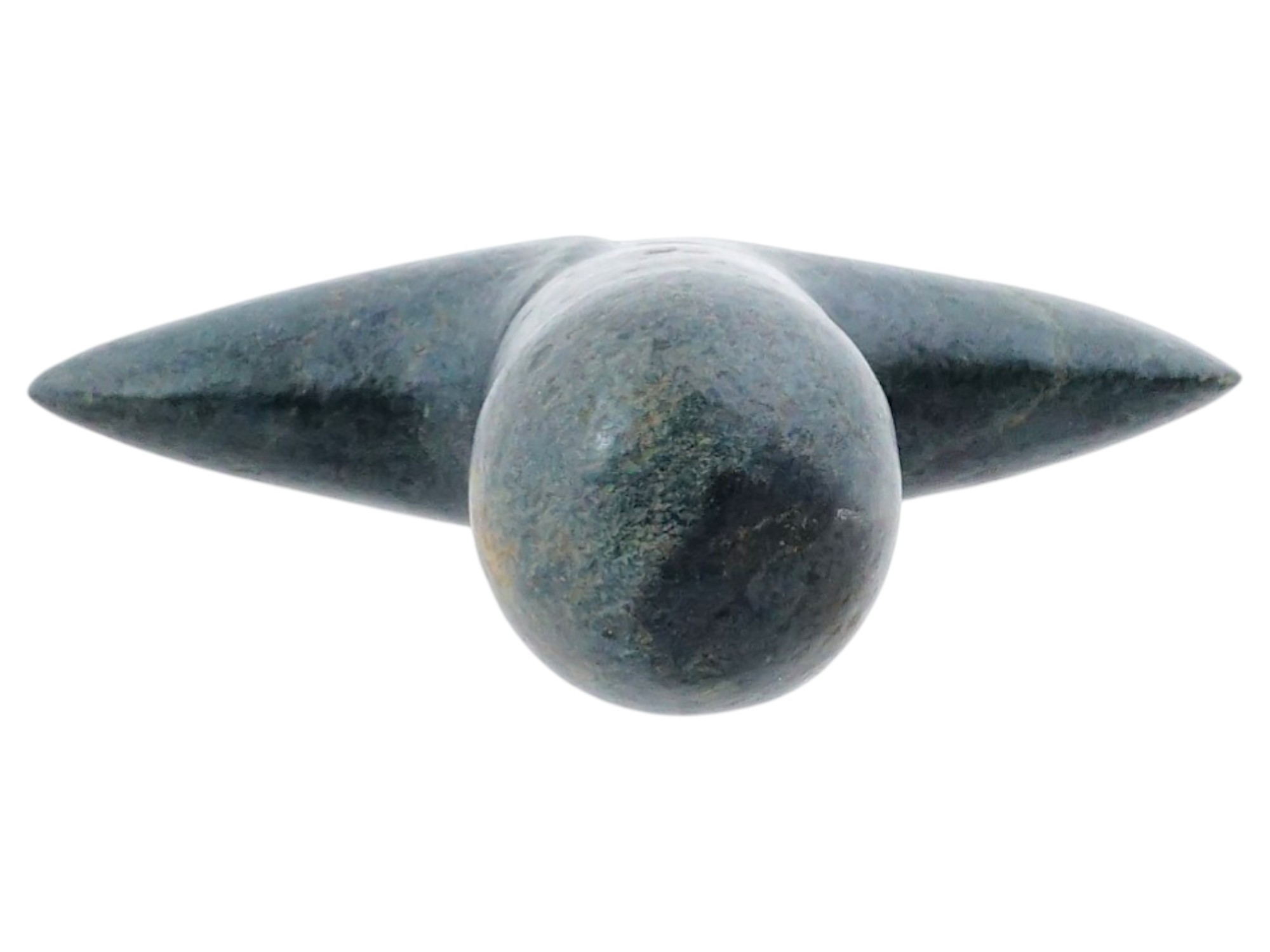 ANCIENT PRE COLUMBIAN TAINO CARVED HARD STONE AX PIC-7