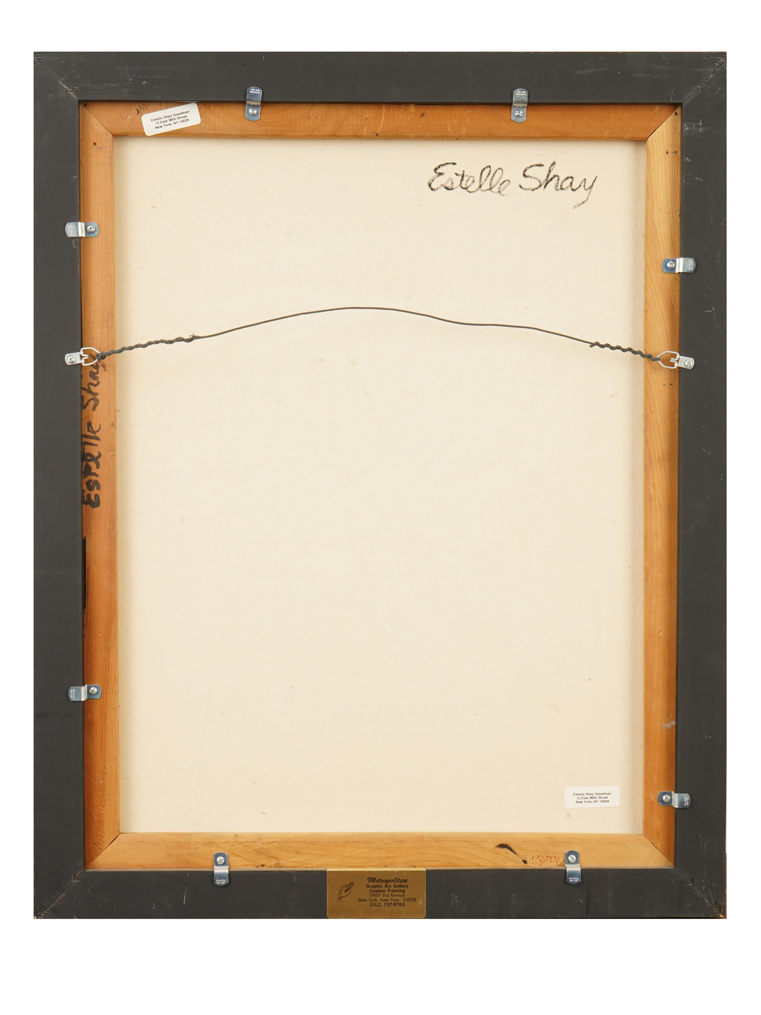 SIGNED ESTELLE SHAY AMERICAN OIL ABSTRACT PAINTING PIC-5