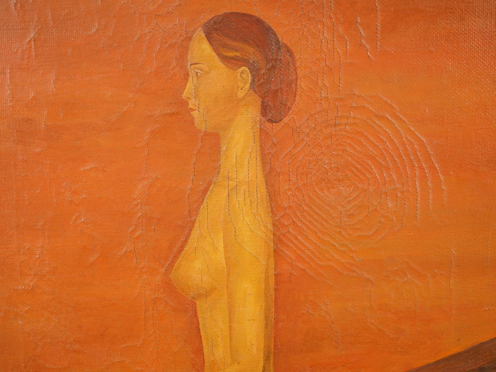 RUSSIAN SOVIET OIL PORTRAIT PAINTING BY E A STRULEV PIC-1