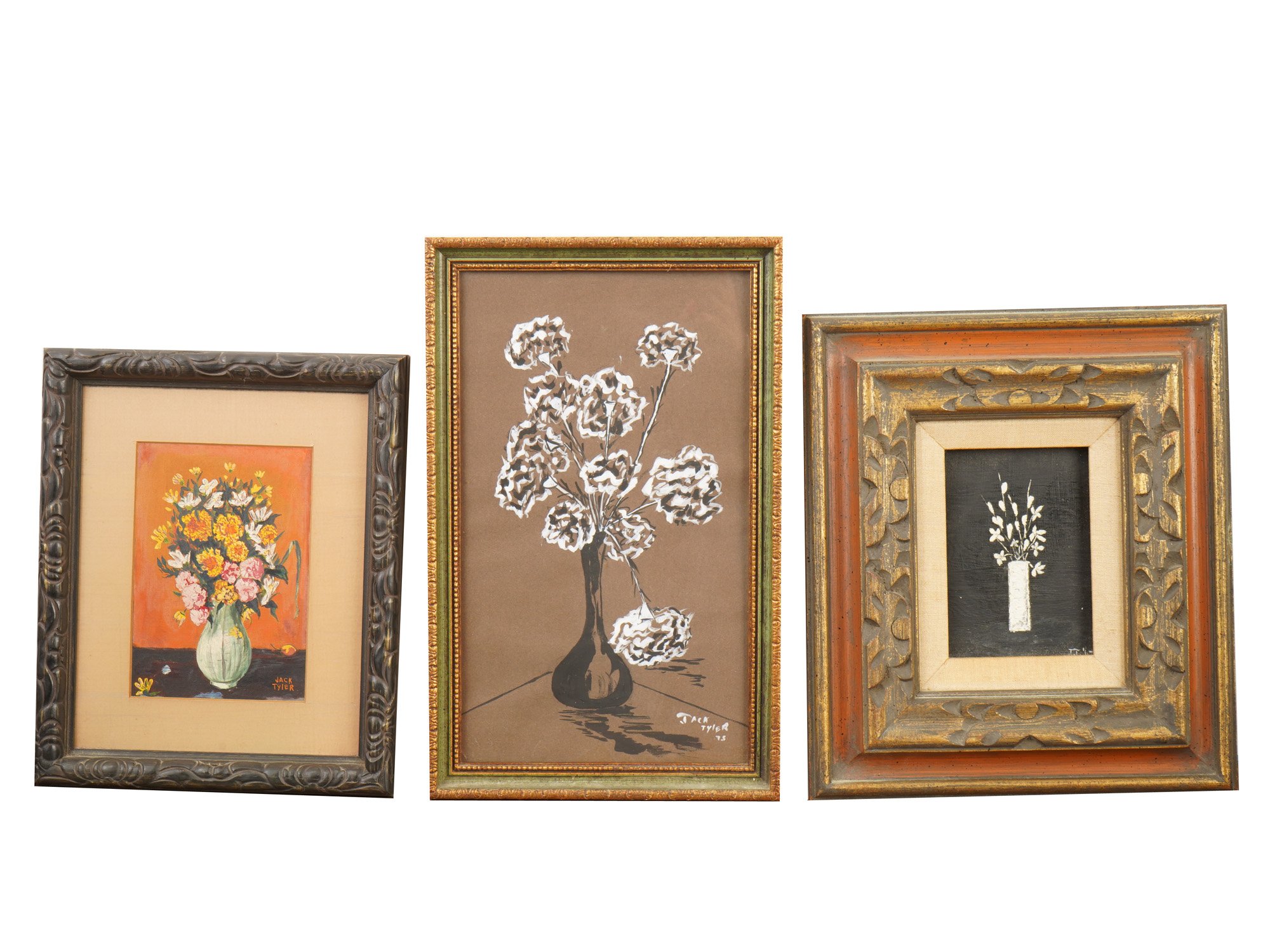 MIXED MEDIA STILL LIFE PAINTINGS BY JACK TYLER PIC-