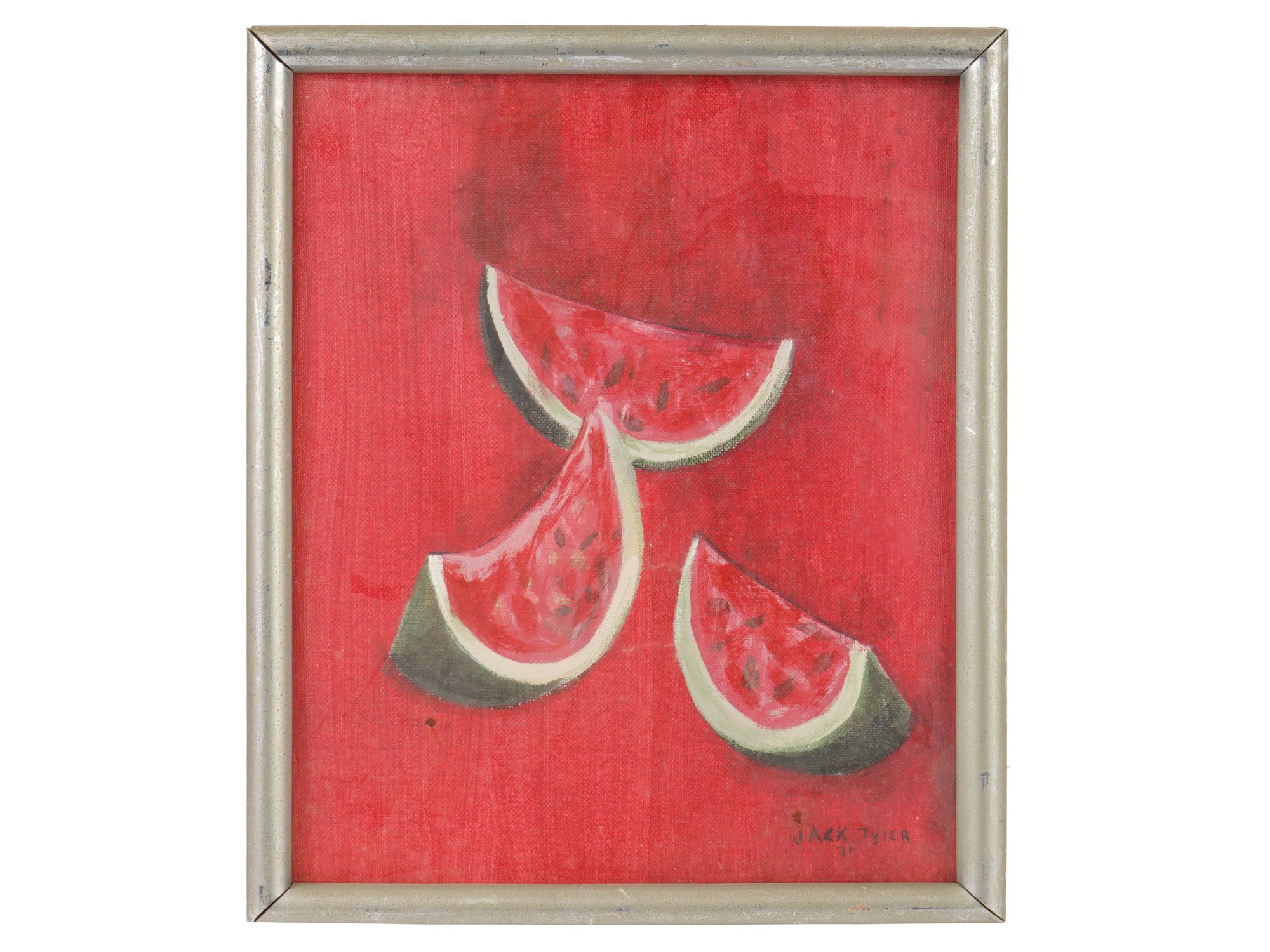 GROUP OF THREE PAINTINGS IN MIXED MEDIA BY JACK TYLER PIC-2