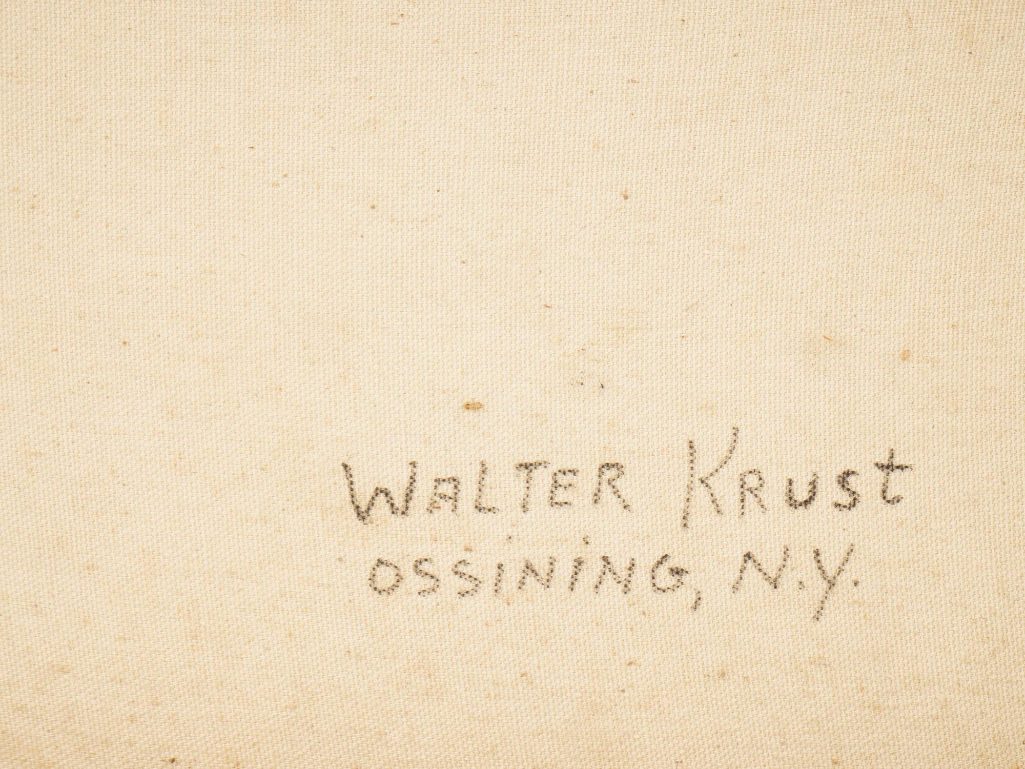 MODERN AMERICAN PAINTING BY WALTER KRUST PATCH OF BLUE PIC-5