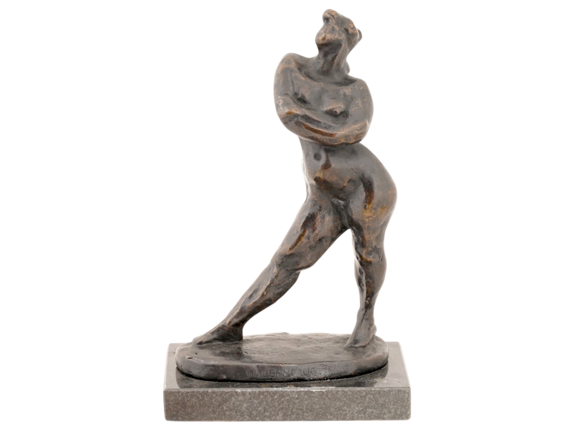 NUDE BRONZE SCULPTURE AFTER CHARLOTTE VAN PALLANDT PIC-1