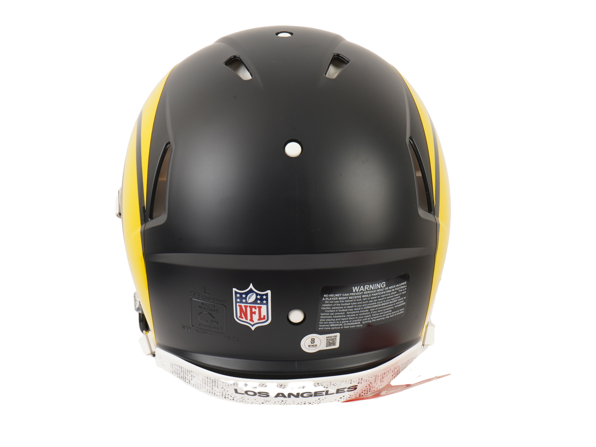 DAVANTE ADAMS SIGNED RAMS RIVALRIES FULL SIZE HELMET PIC-3