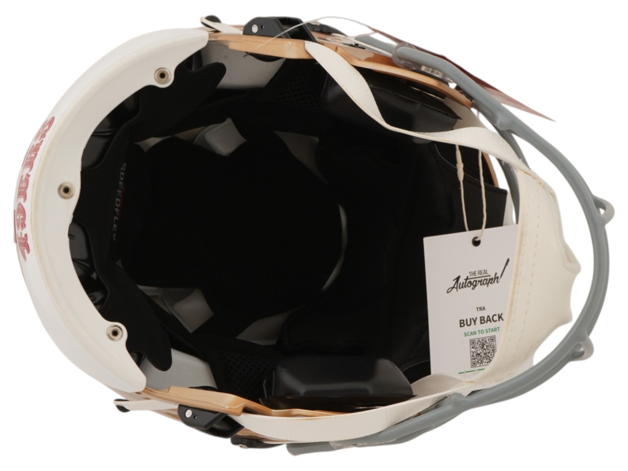 FRANK GORE SIGNED 49ERS SPEEDFLEX HELMET PIC-5
