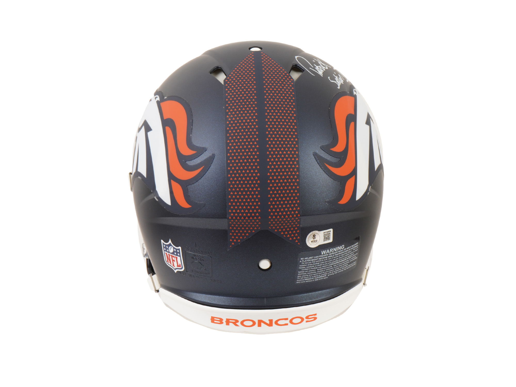 PAT SURTAIN II SIGNED BRONCOS SPEED HELMET PIC-2