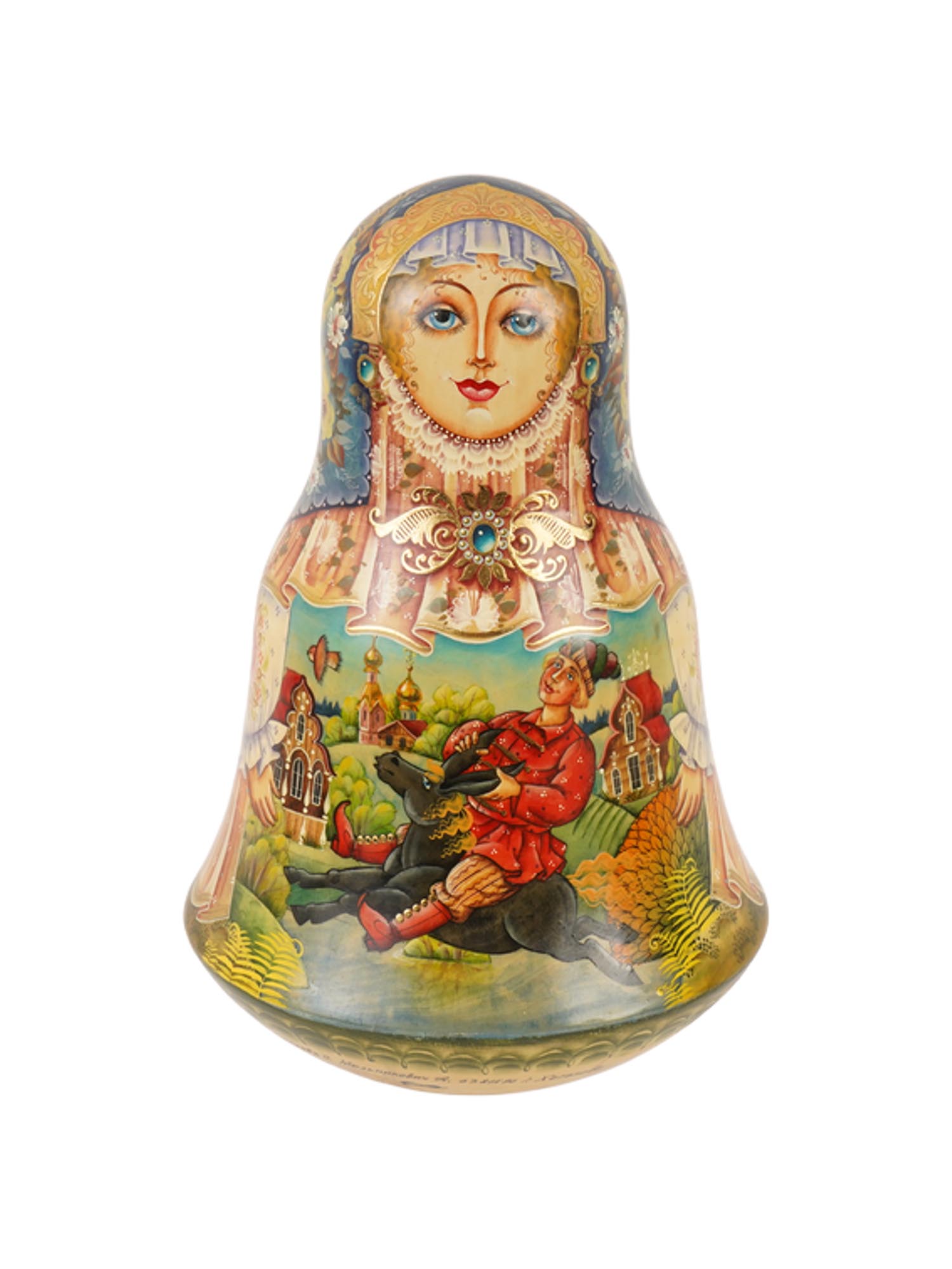VINTAGE RUSSIAN ROLY POLY TOY NEVALYASHKA KHOTKOVO PIC-