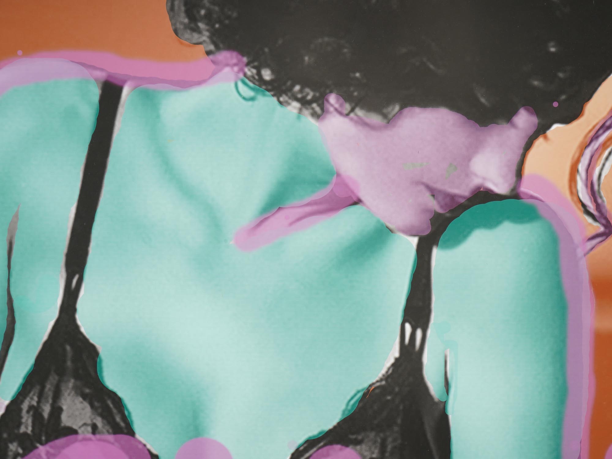 ANDRE PLESSEL WOMAN PORTRAIT PIGMENT PRINT W COA PIC-2