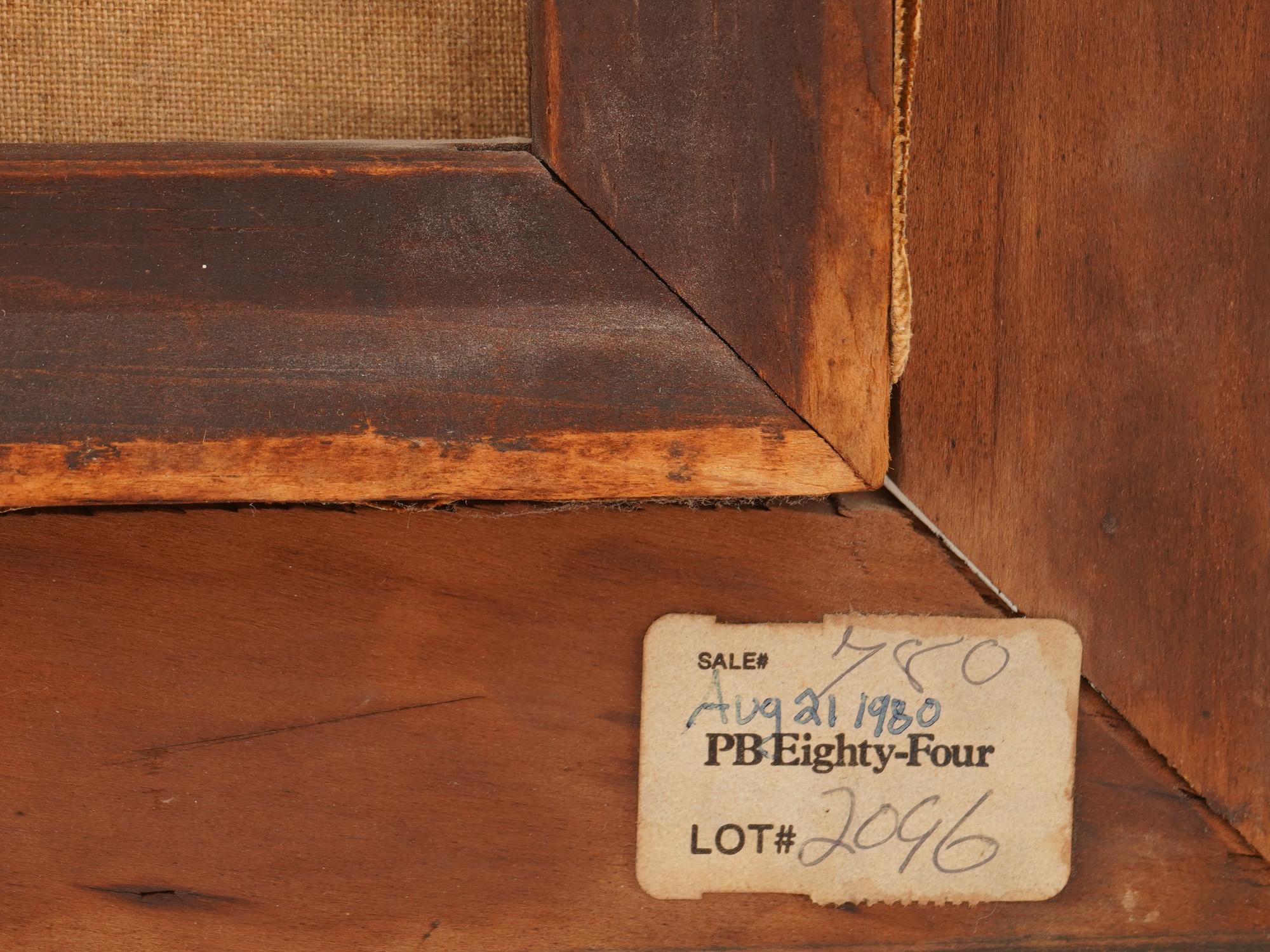 ANTIQUE 1878 DUTCH COASTAL SCENE OIL PAINTING PIC-2