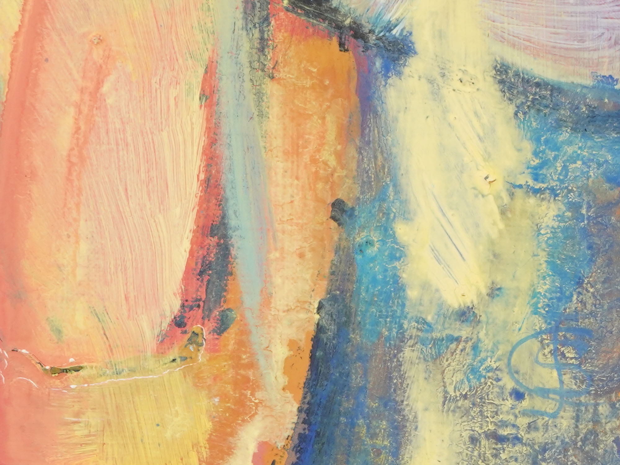 PAINTING ABSTRACT COMPOSITION BY BY SCOTT COUSINS PIC-3