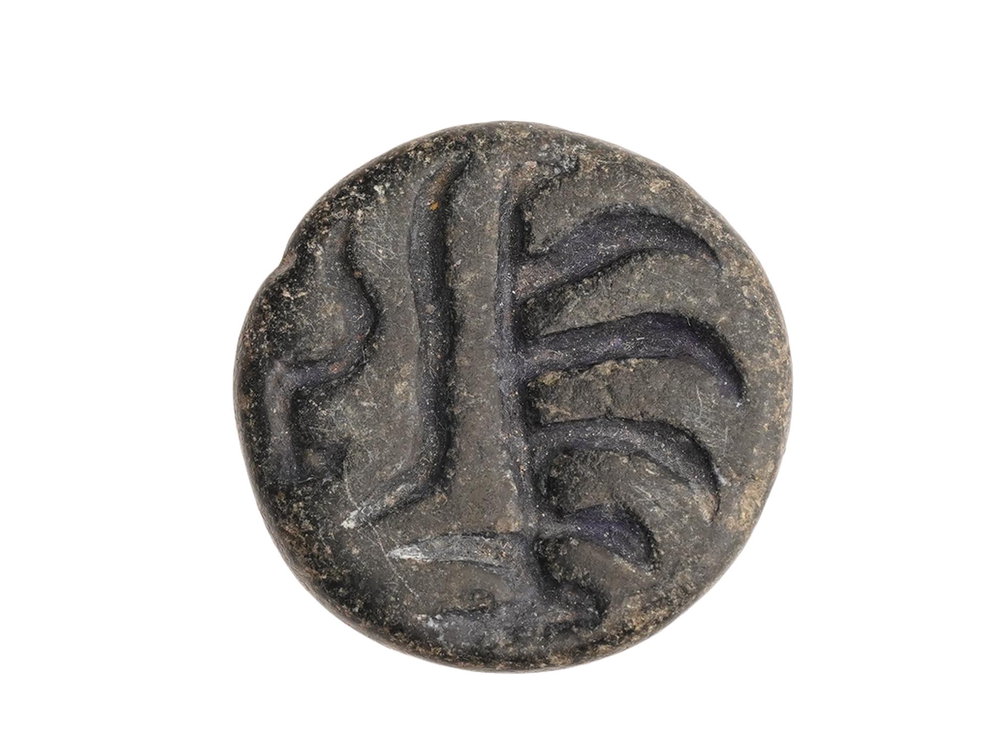 ANCIENT HOLY LAND JUDAICA STAMP SEAL WITH ANIMAL MOTIF PIC-