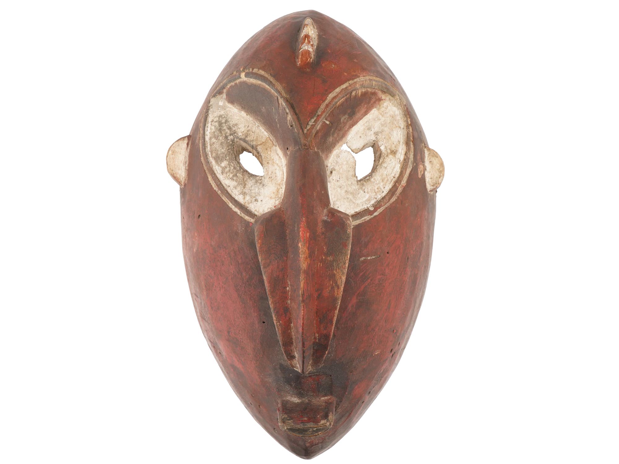20TH C PAPUA NEW GUINEA AFRICAN CARVED WOODEN MASK PIC-