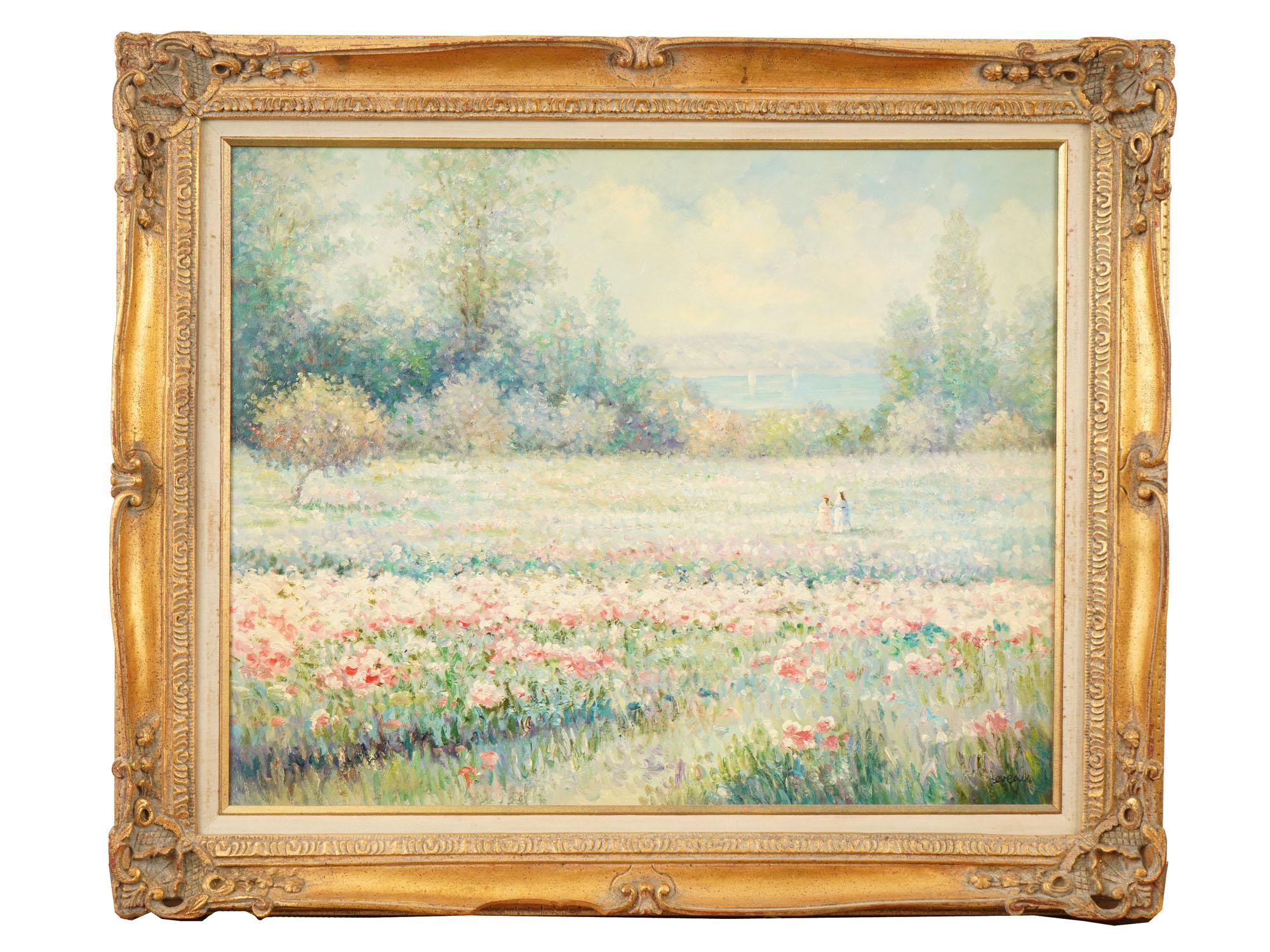 FRENCH IMPRESSIONIST OIL PAINTING SIGNED BY ARTIST PIC-