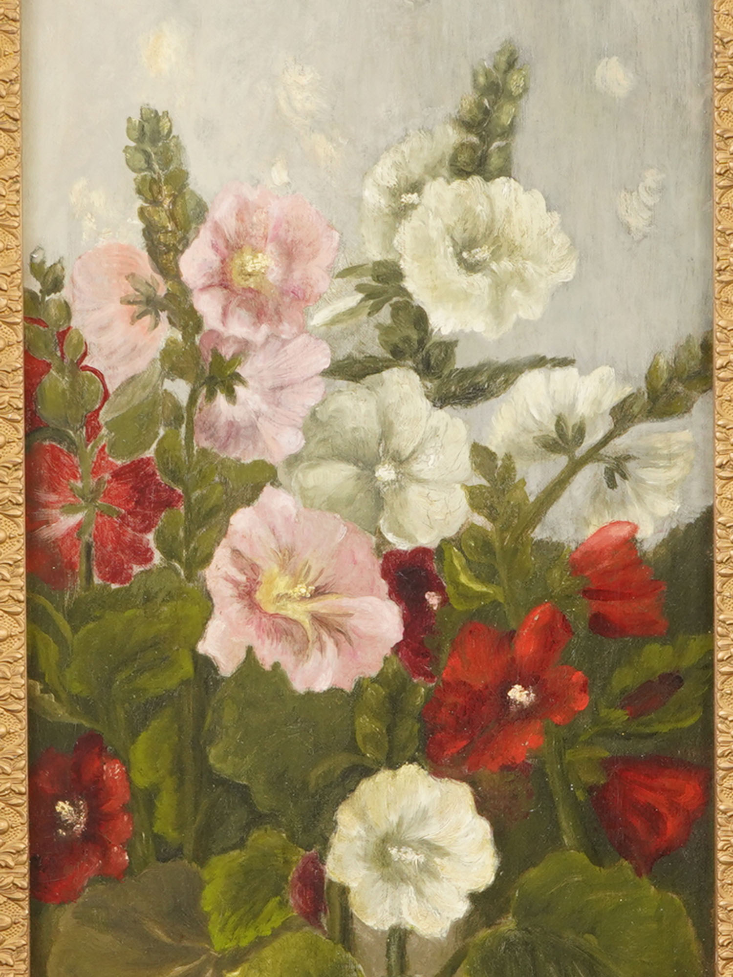 ANTIQUE VICTORIAN ERA BOTANICAL PAINTING PIC-1