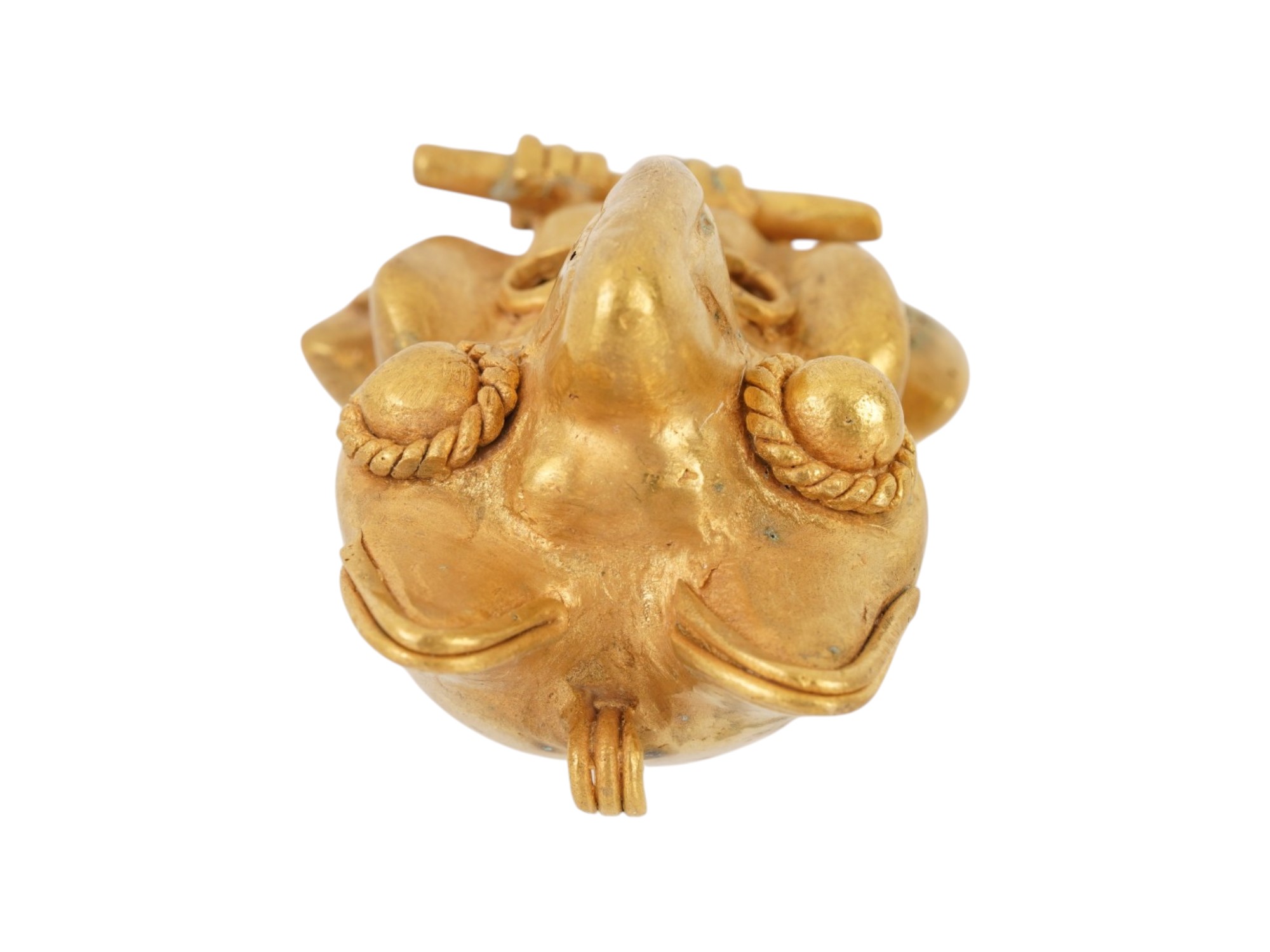 PRE COLOMBIAN TUMBAGA GOLD COPPER ALLOY EFFIGY PENDANT PIC-4