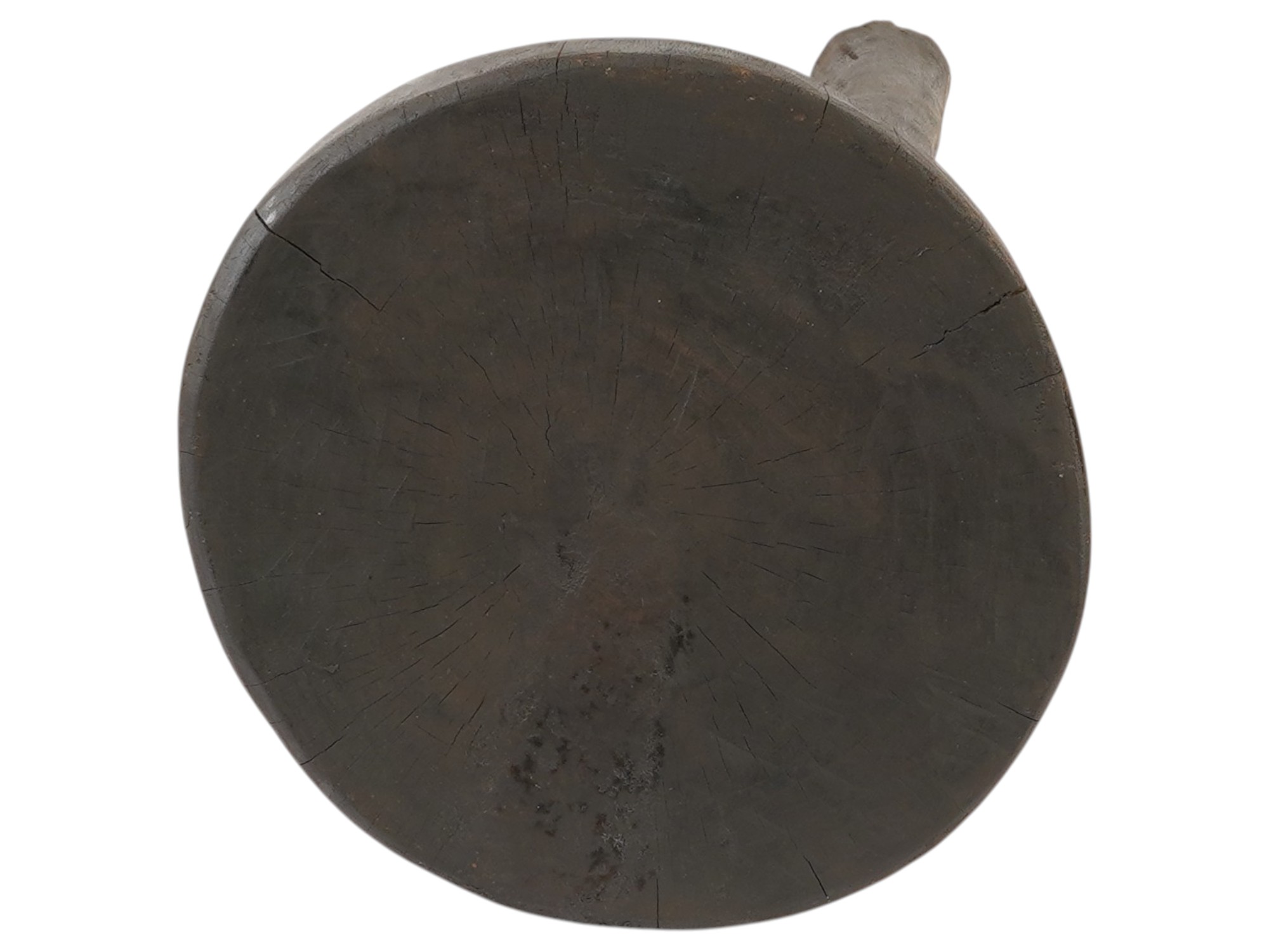 AFRICAN IVORY COAST SENUFO CARVED WOODEN MILKING STOOL PIC-5