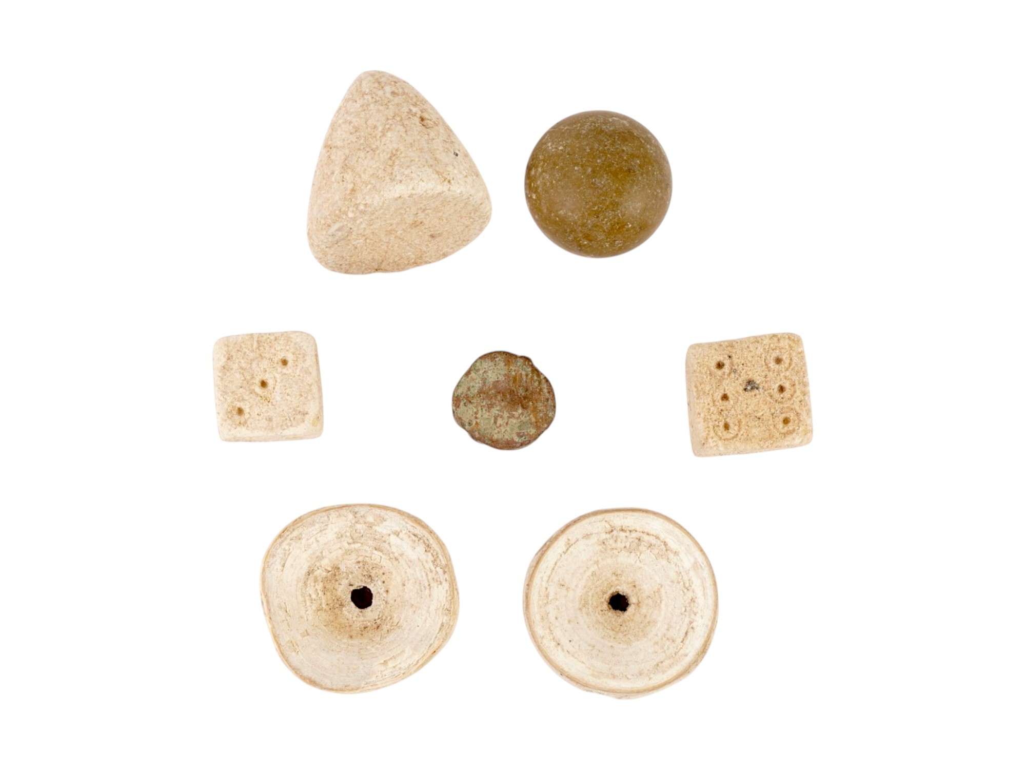 LOT OF ANCIENT ROMAN GAMING PIECES 100 AD TO 700 AD PIC-2